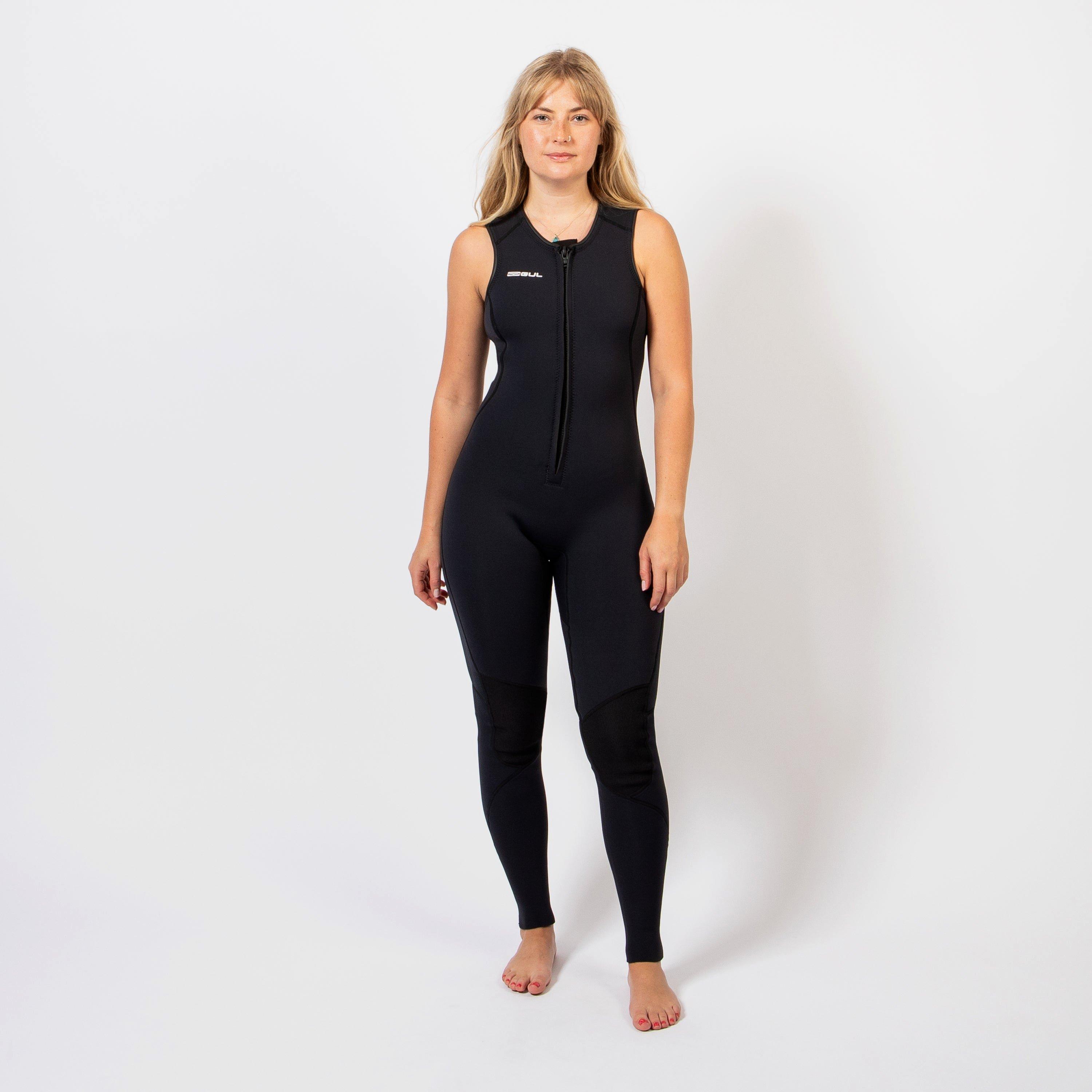 Black - Gul - RESPONSE 3MM FLATLOCK NATUR LONGJANE WETSUIT - 1