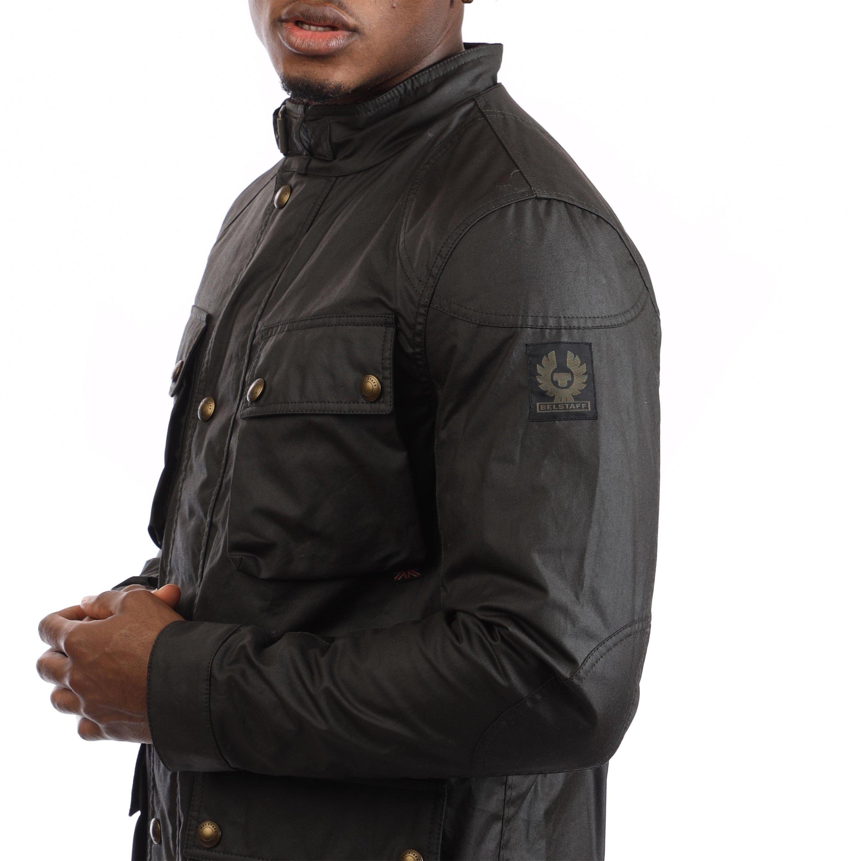 Olive - Belstaff - Waxed Cotton Fieldmaster Jacket - 3