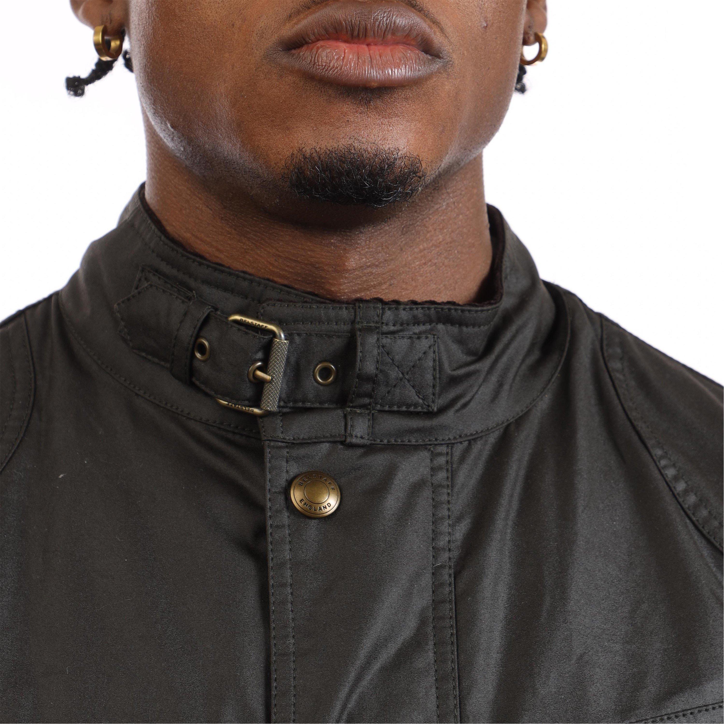 Olive - Belstaff - Waxed Cotton Fieldmaster Jacket - 4