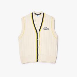 Lacoste Eleven by Venus Oversize Sleeveless Cardigan
