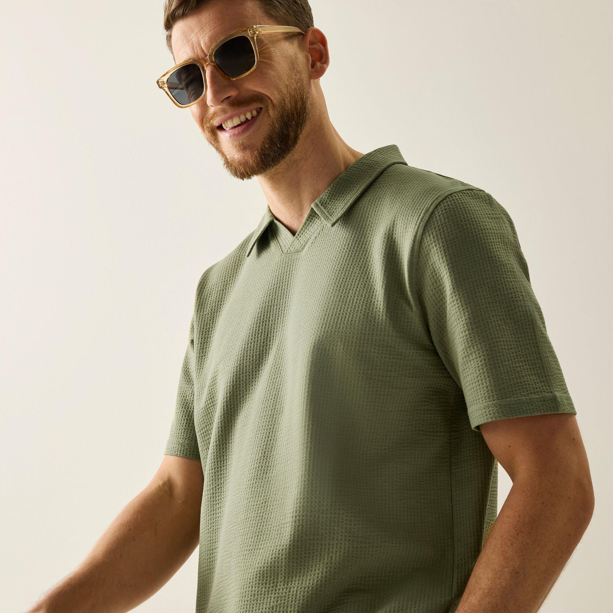 Oil Green - Regatta - Mens Delray Polo - 7