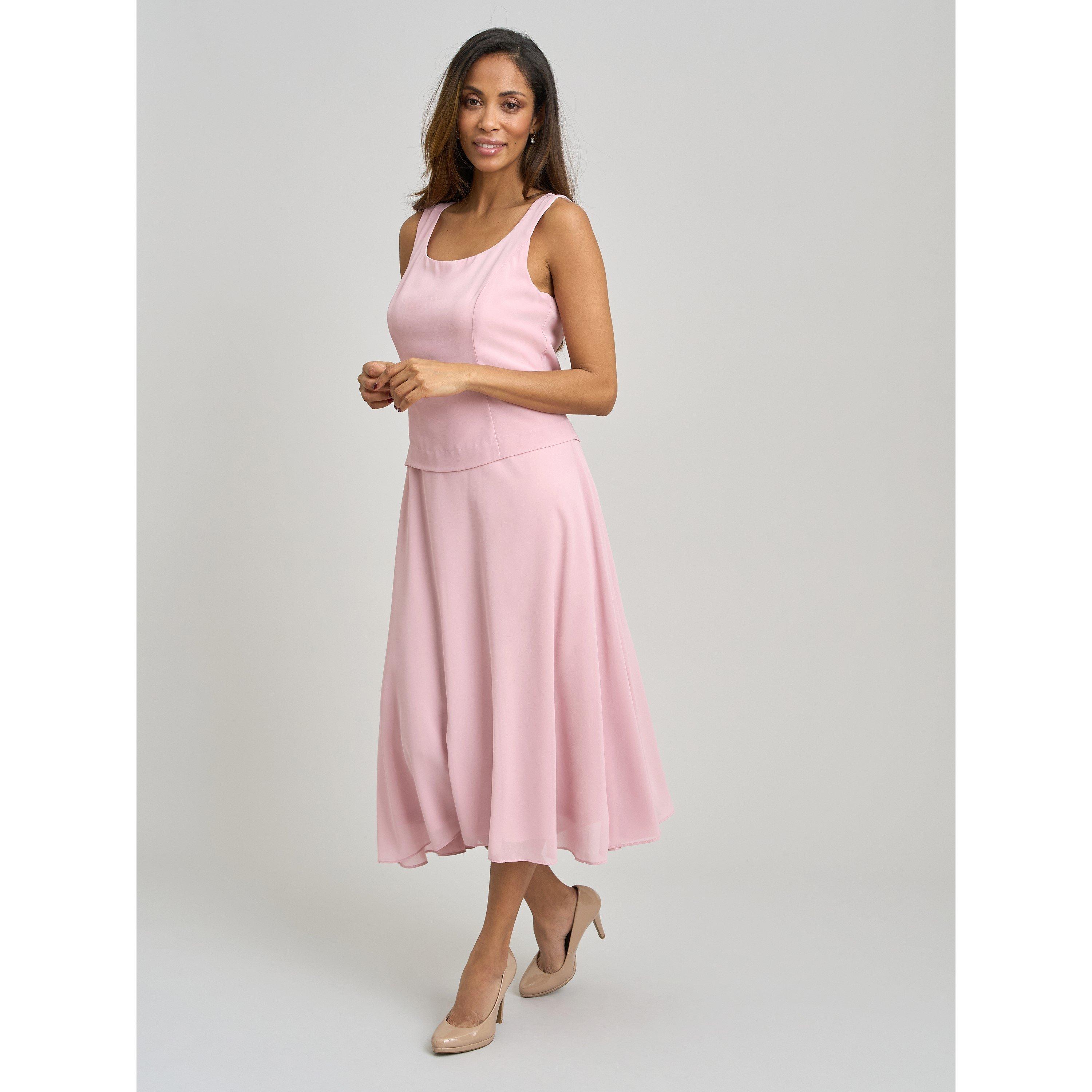 Blush - Gina Bacconi - Patty Lace Jacket And Chiffon Midi Dress - 7