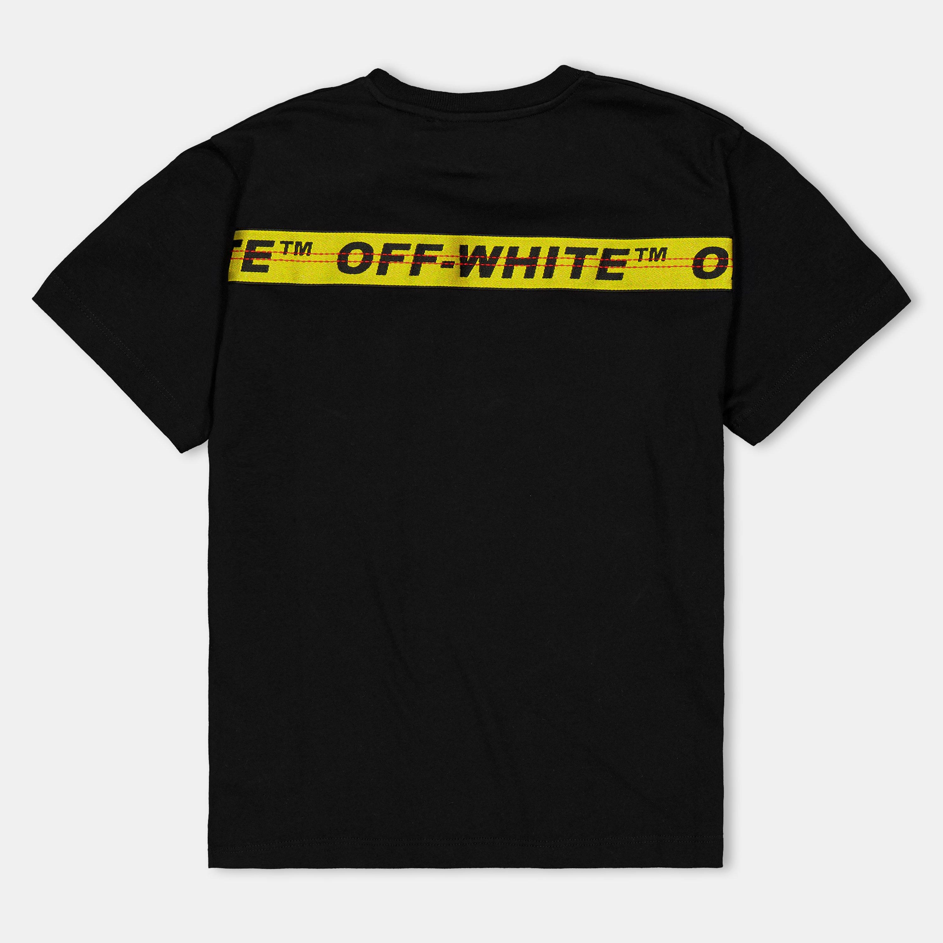 Black - Off White - Kids Industrial Logo T-Shirt - 2