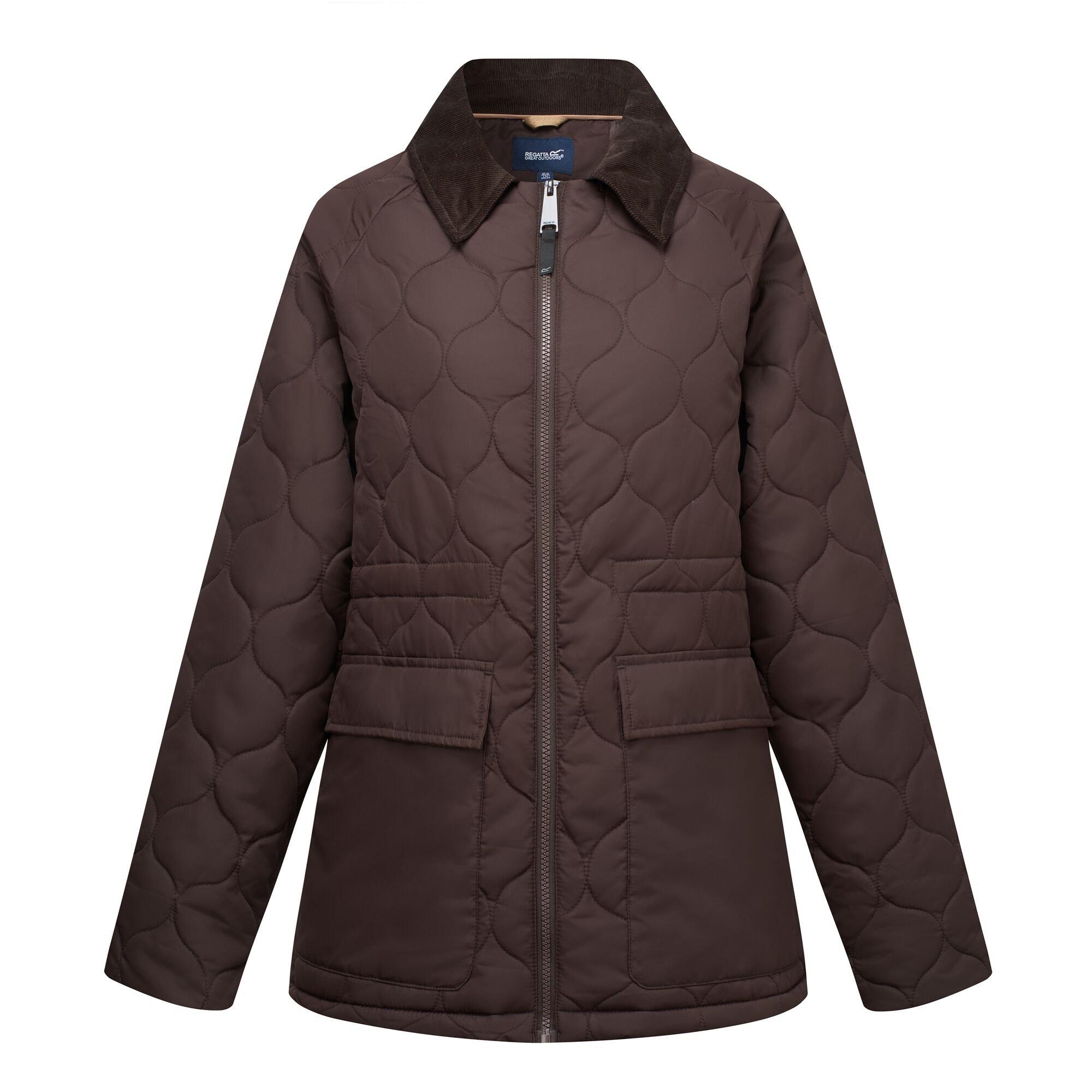 Dark Chocolate - Regatta - Womens Amira Insulated Jacket - 10