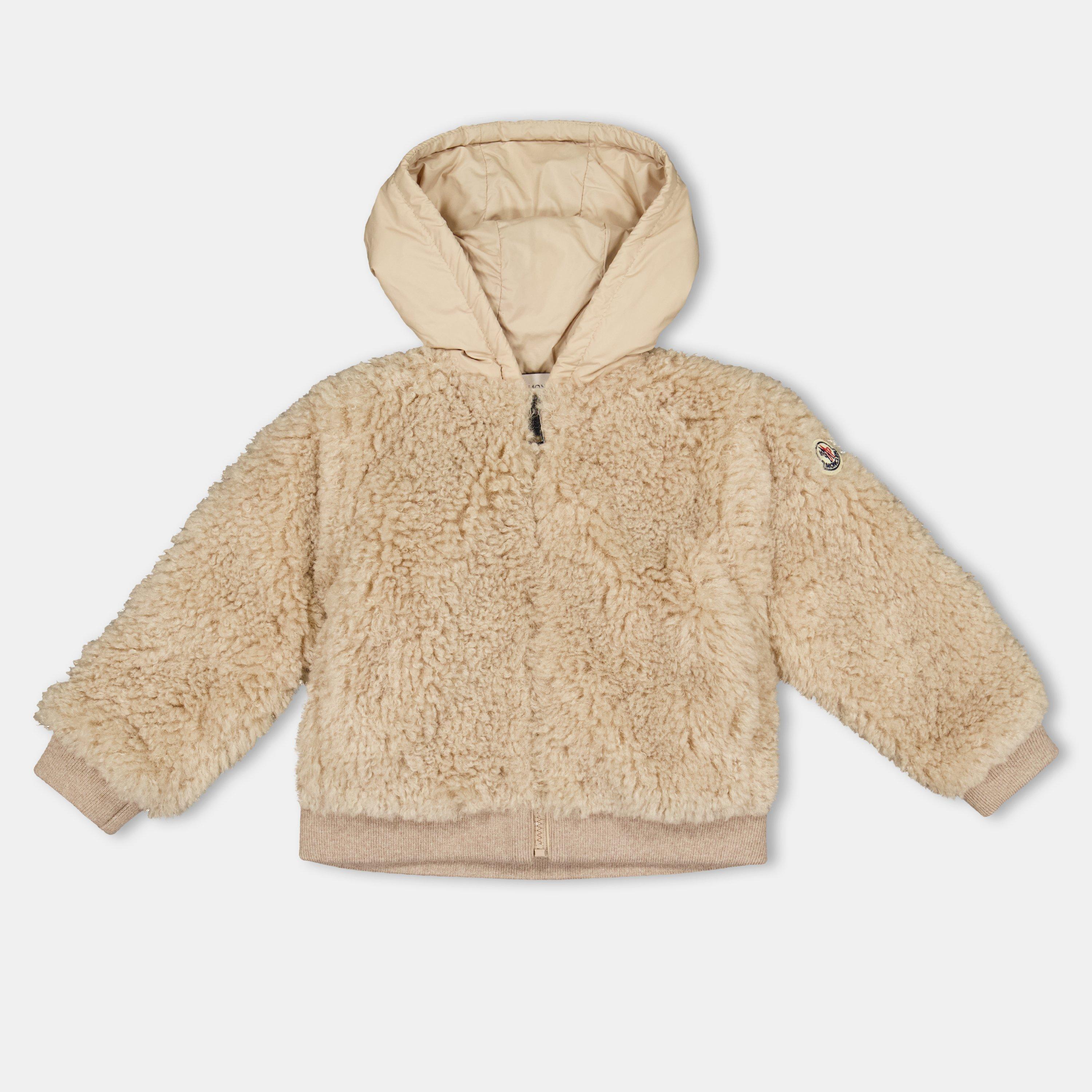 Beige 268 - Moncler - Kids' Soft Teddy Fabric Teddy Coat - 1