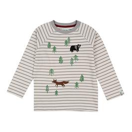 Lilly and Sid Anml Stripe Top In99