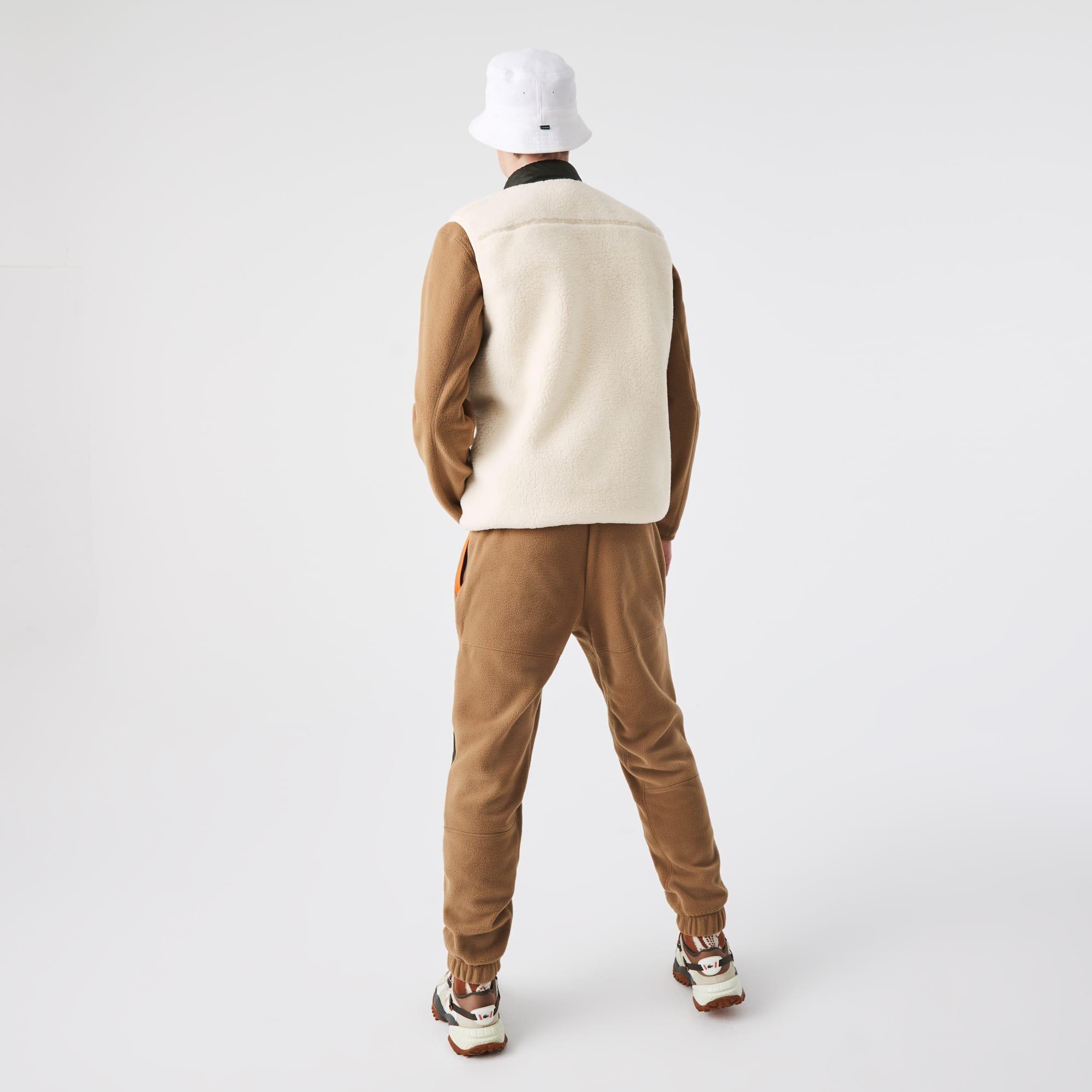 Cream - Lacoste - Sherpa Fleece Vest - 3