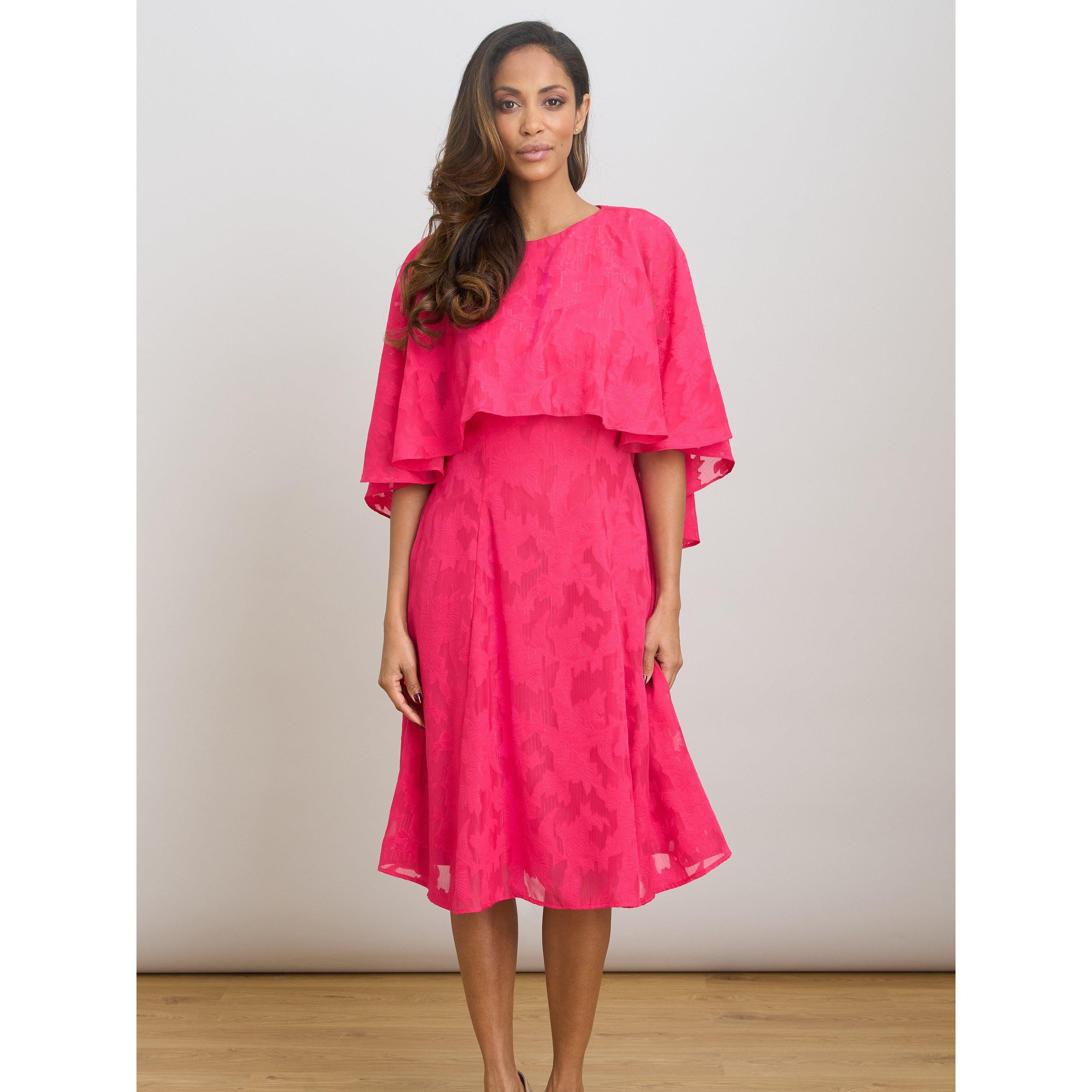 Peony - Gina Bacconi - Milly Jacquard Metallic Thread Dress - 2