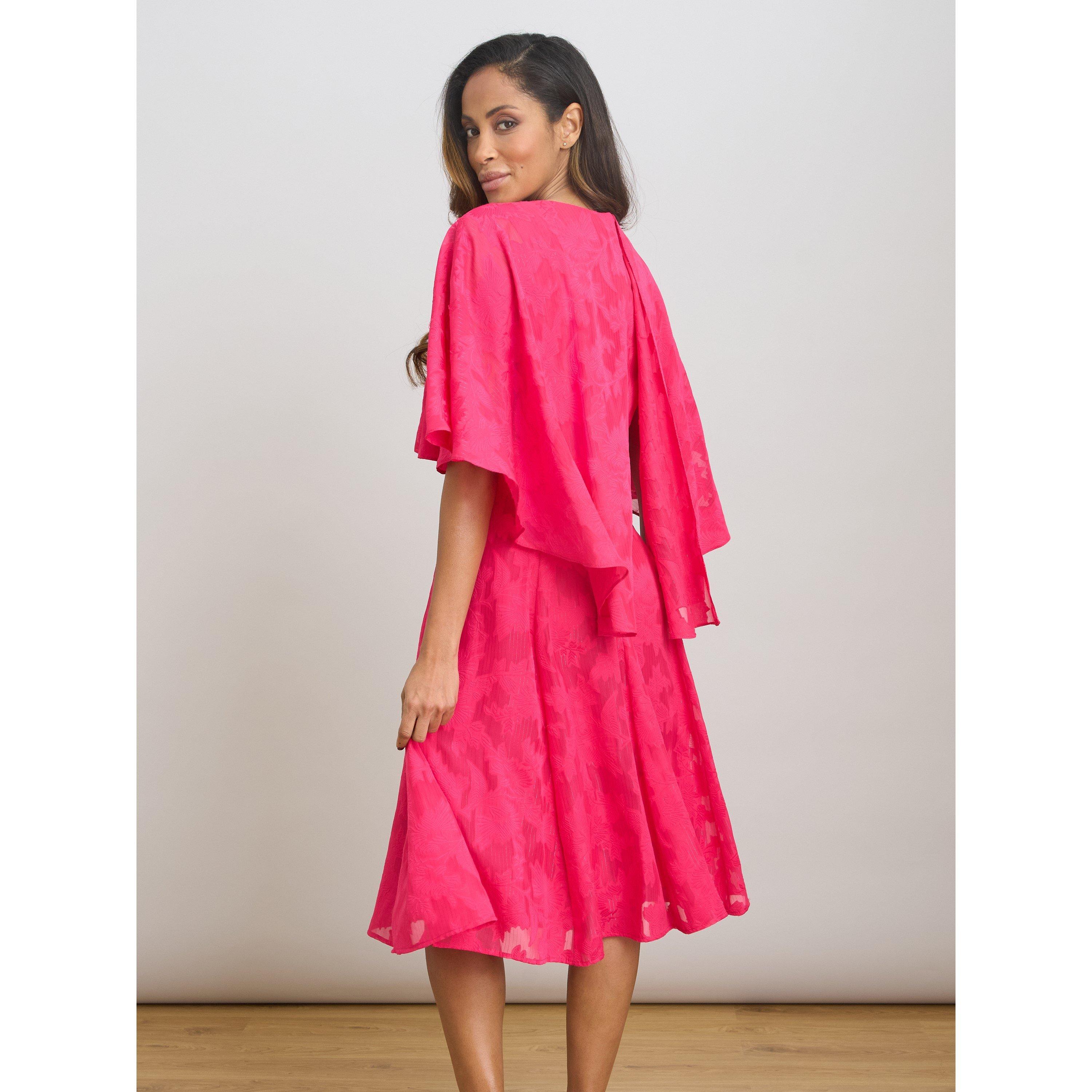 Peony - Gina Bacconi - Milly Jacquard Metallic Thread Dress - 3