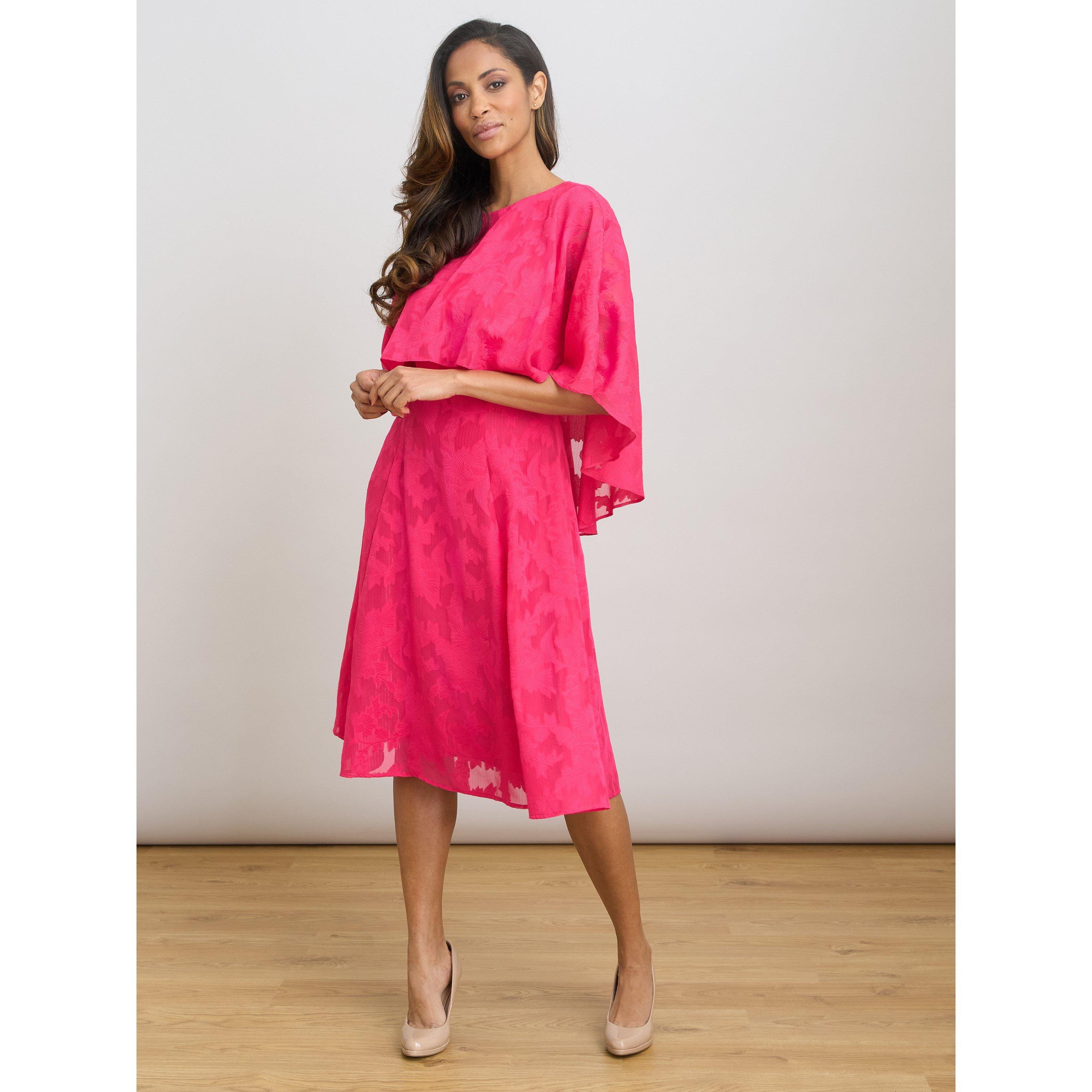 Peony - Gina Bacconi - Milly Jacquard Metallic Thread Dress - 6