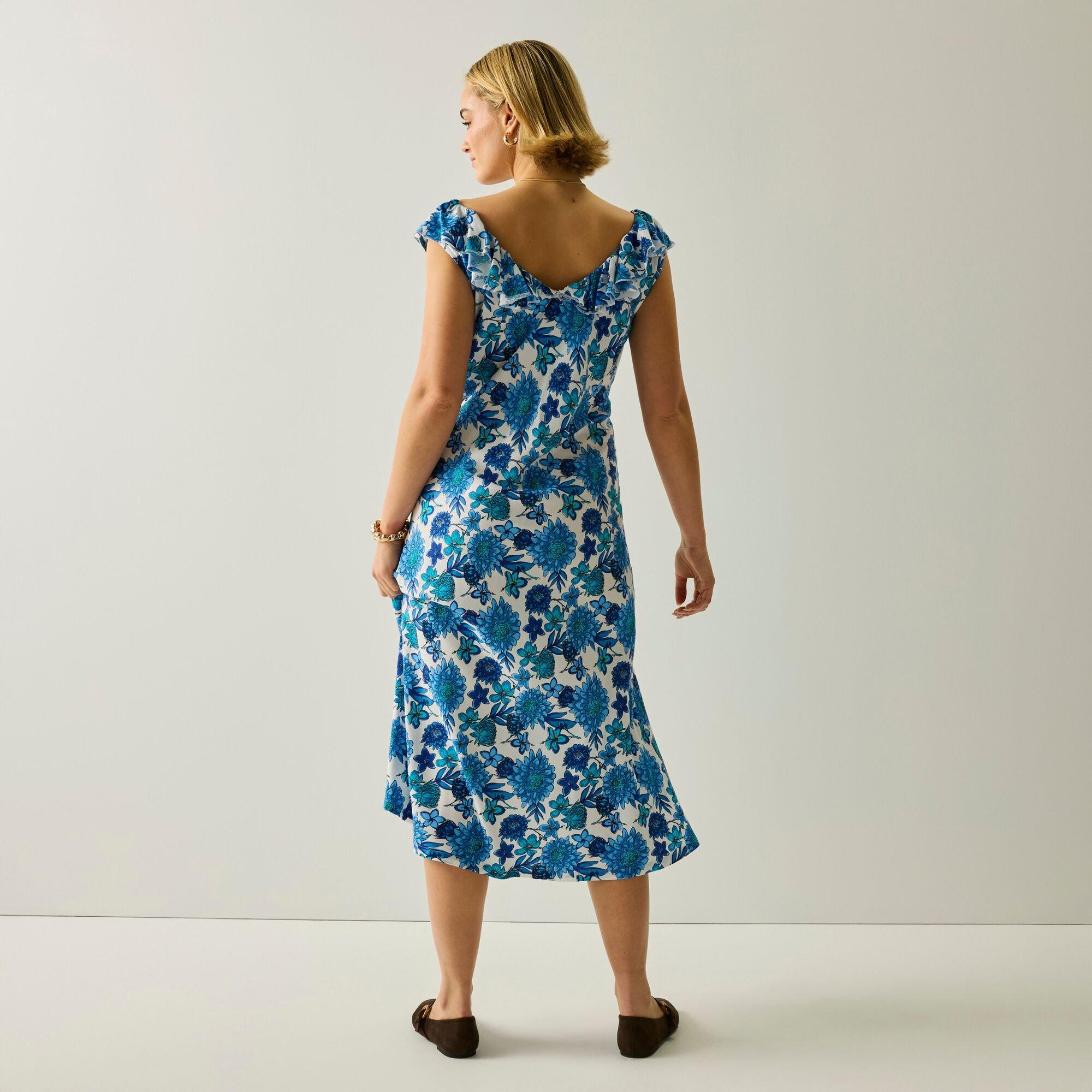 Sncbldhlfl - Regatta - Women's Casablanca V-Neck Ruffle Midi Milkmaid Dress - 2