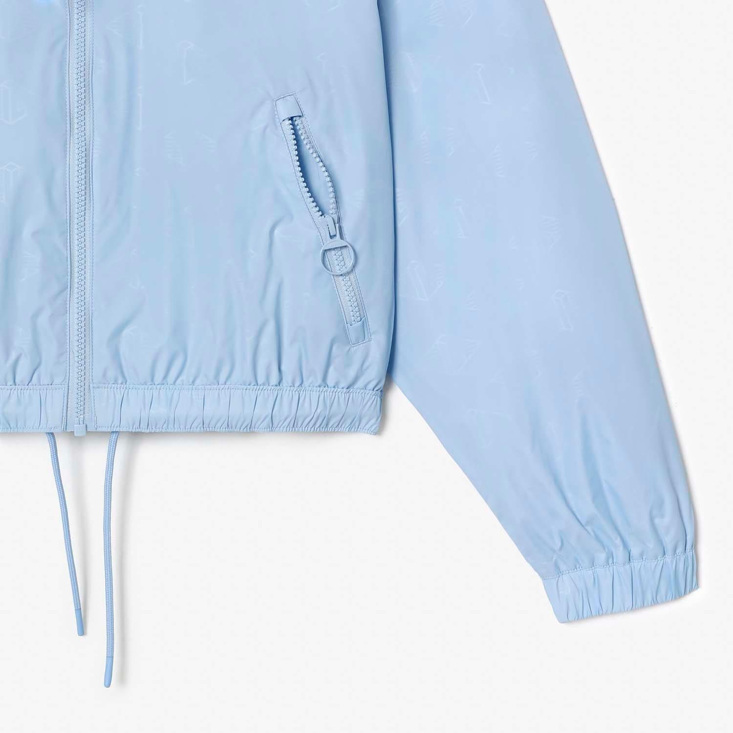 Blue - Lacoste - Monogram Print Track Jacket - 5