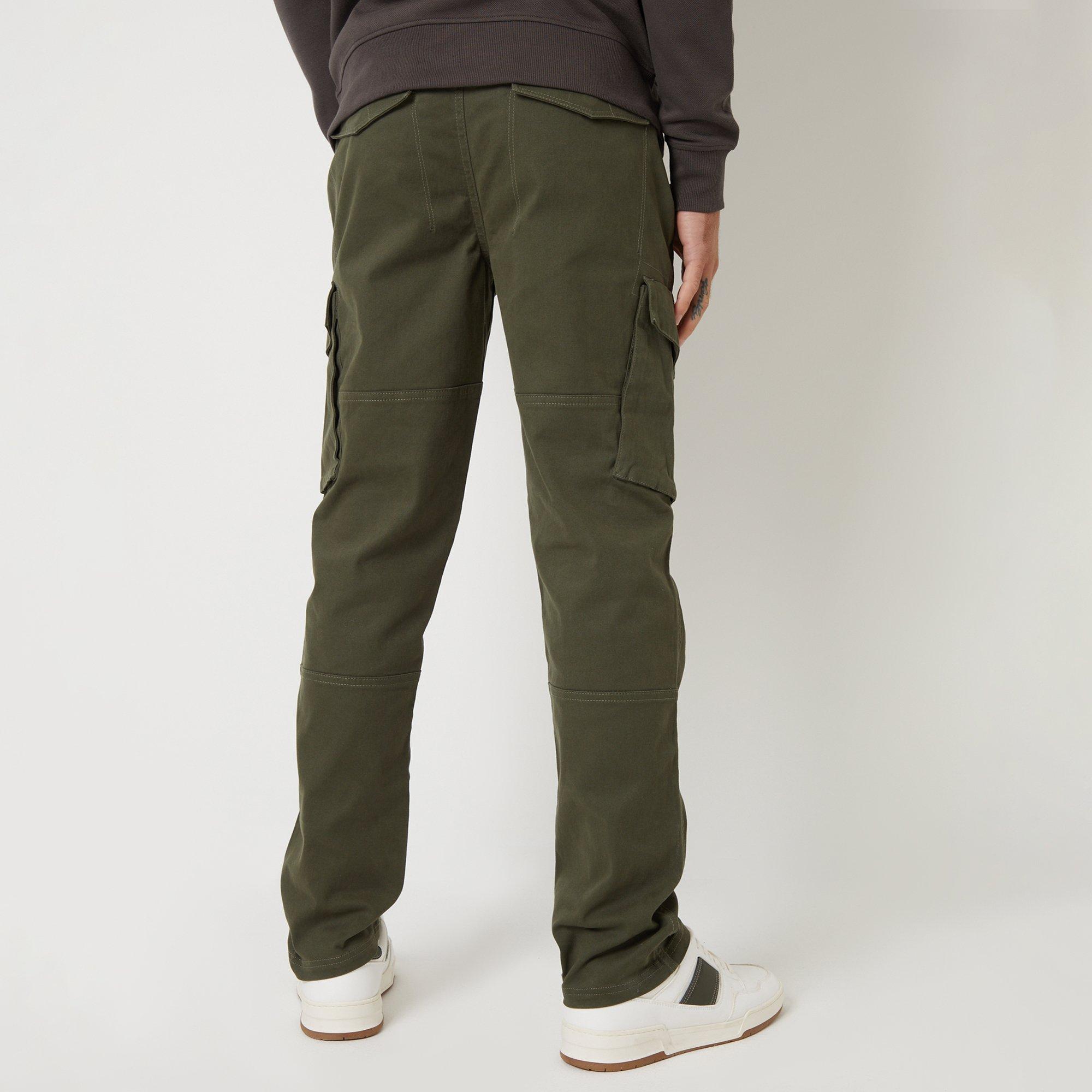 Black - Threadbare - 2-Pack Cotton Cargo Style Trousers With Stretch - 3