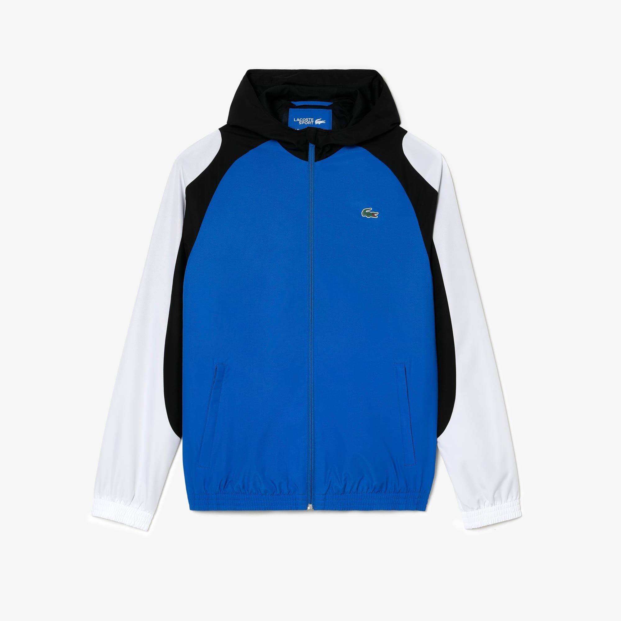 White Blue Blac - Lacoste - Sport Colourblock Tennis Jacket - 1