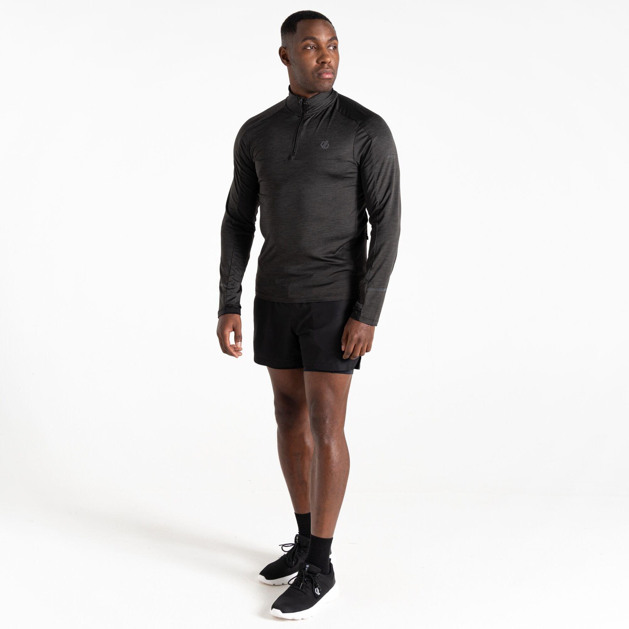 Black Marl - Dare 2b - Men's Power Up Short-Sleeve Performance T-Shirt - 2