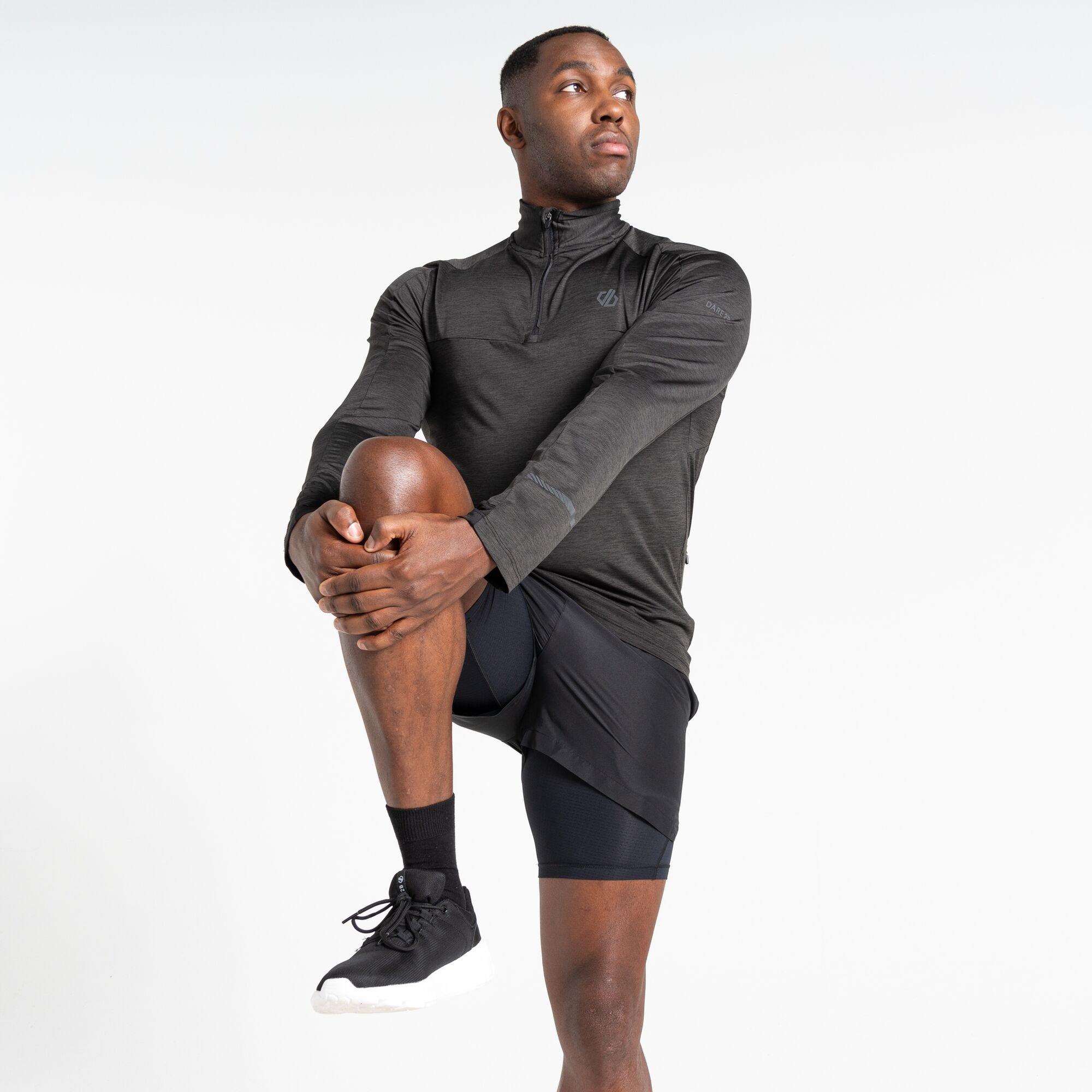 Black Marl - Dare 2b - Men's Power Up Short-Sleeve Performance T-Shirt - 4