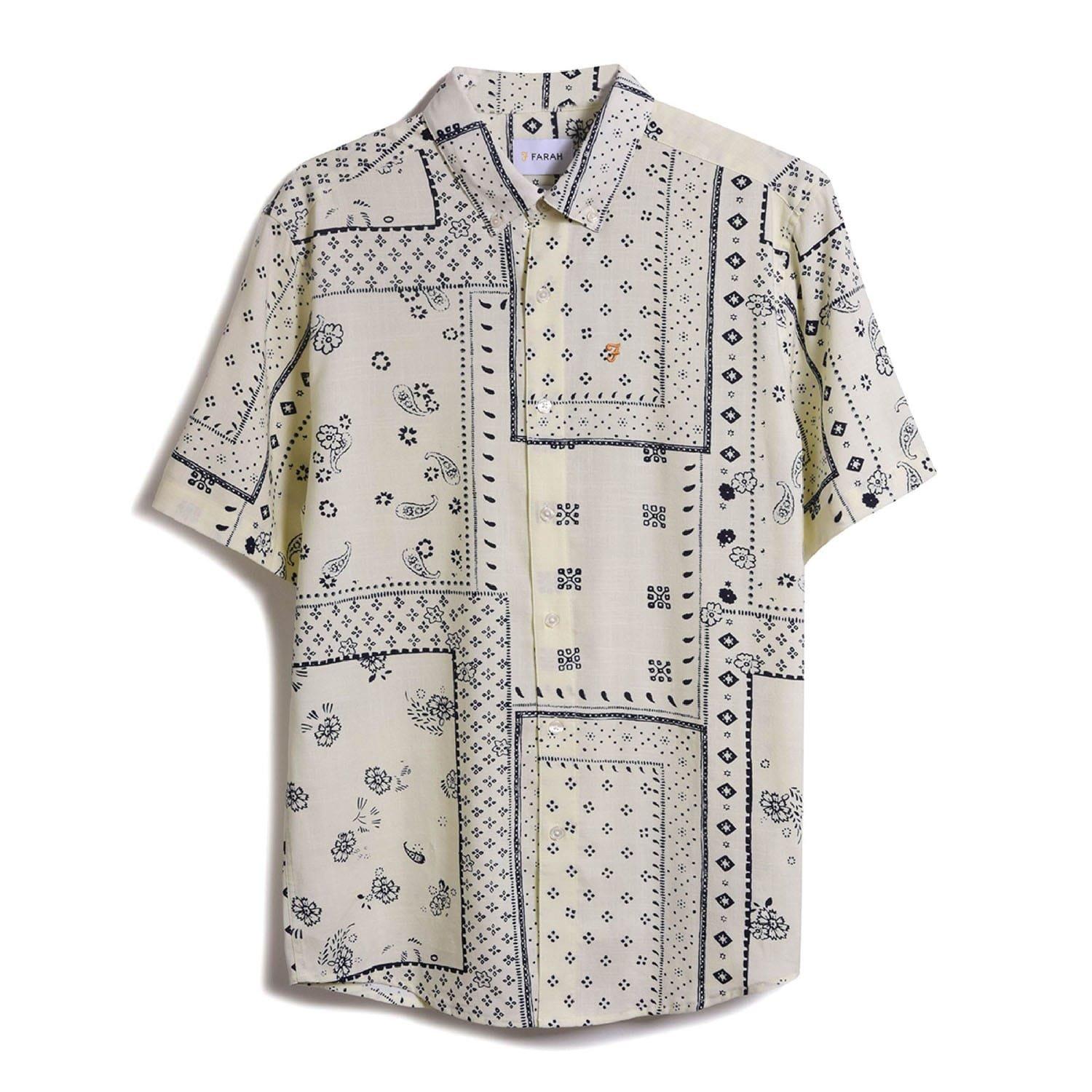 Ecru - Farah - Marcus Print Shirt - 1