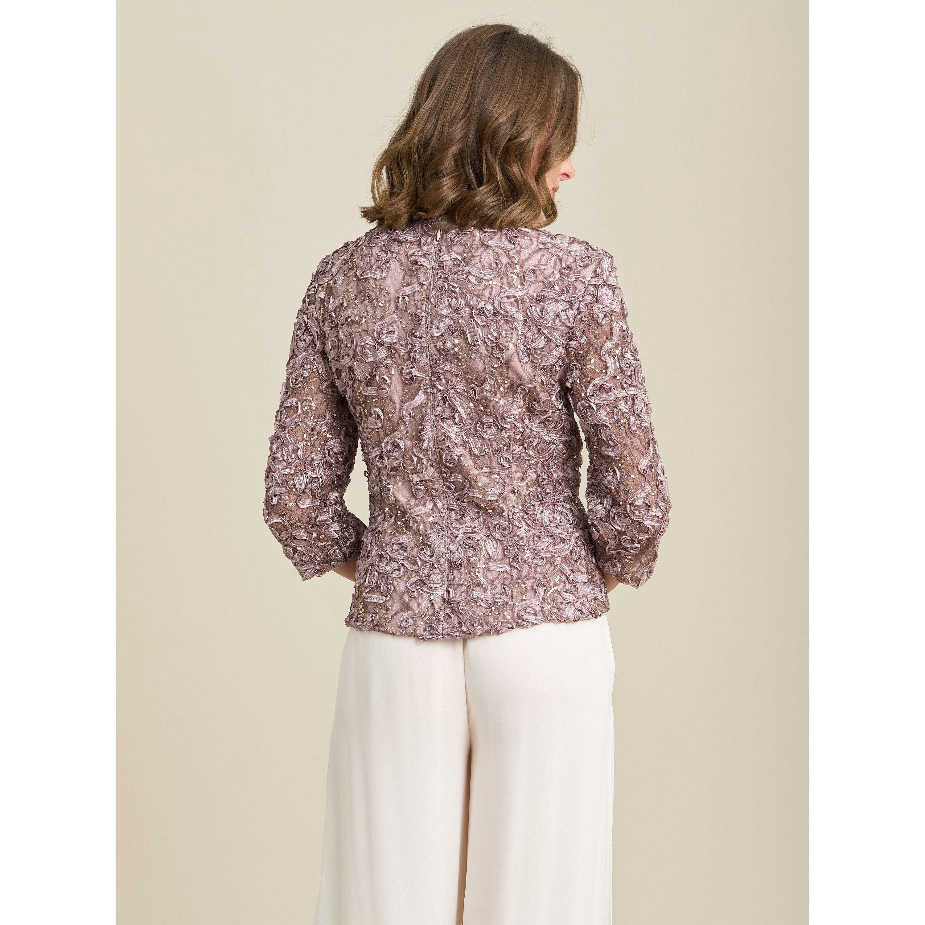 Minx - Gina Bacconi - Tonia Embellished Lace Blouse - 2