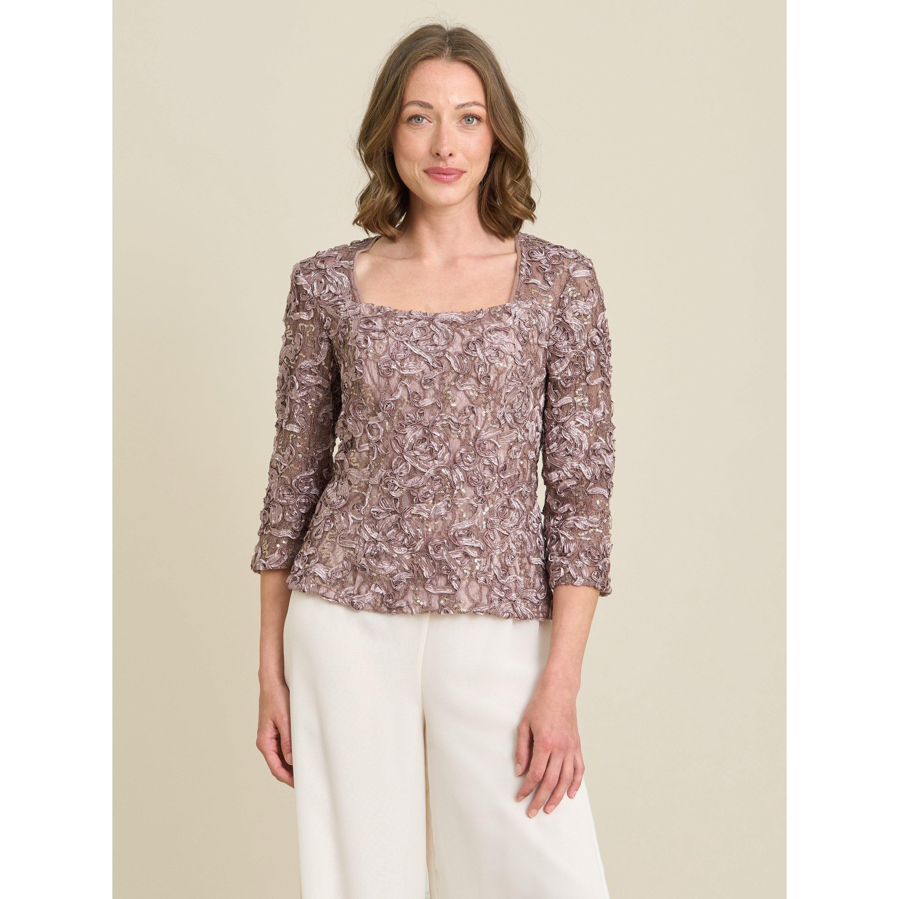 Minx - Gina Bacconi - Tonia Embellished Lace Blouse - 6
