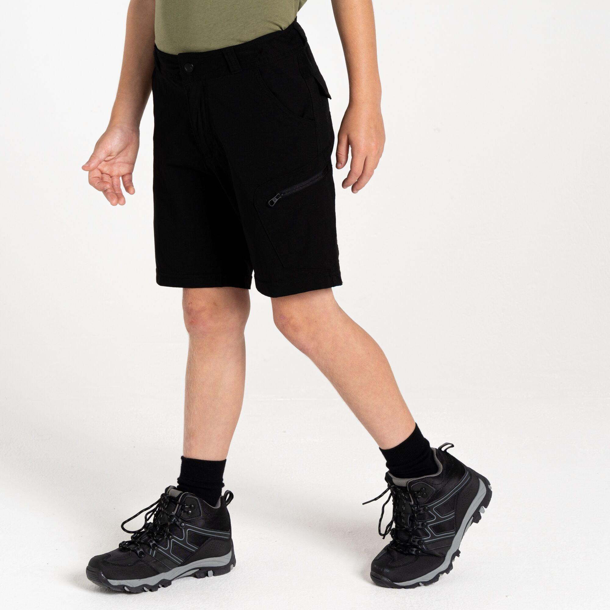 Black - Regatta - Unisex Kids Reprise Walking Shorts - 4