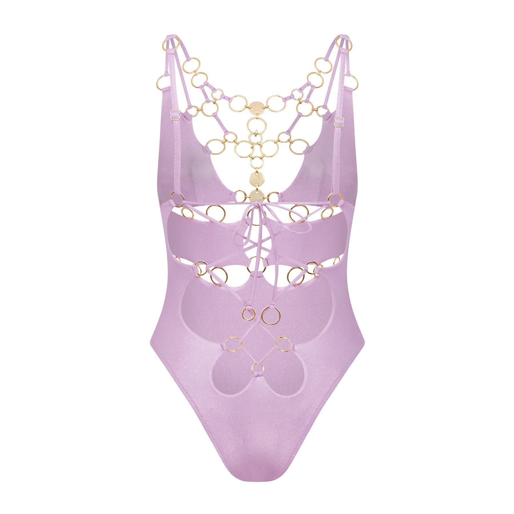 Lilac Foil - Agent Provocateur - DAVINE Swimsuit - 4