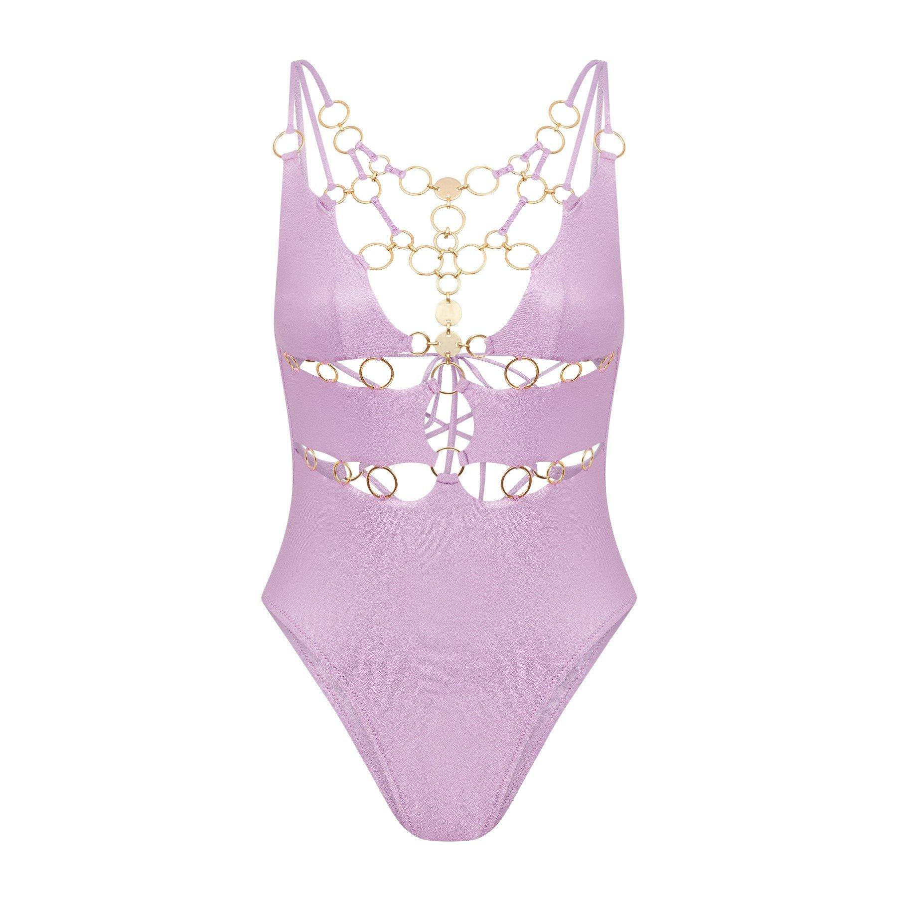 Lilac Foil - Agent Provocateur - DAVINE Swimsuit - 5