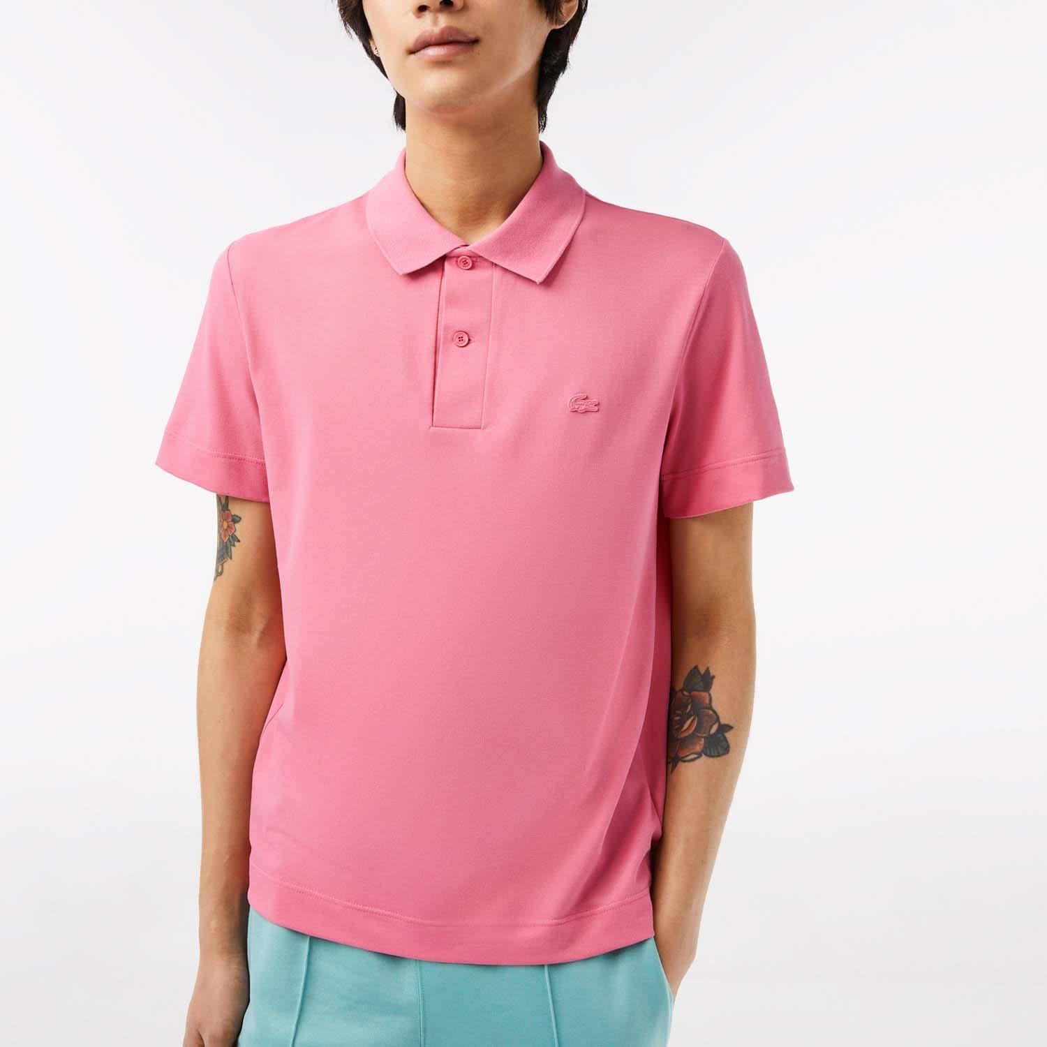 Pink - Lacoste - Regular Fit Movement Piqu¿ Polo Shirt - 2