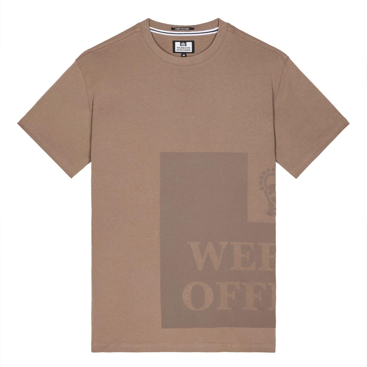 Brown - Weekend Offender - Ryan Large Tonal Prison T-Shirt - 3