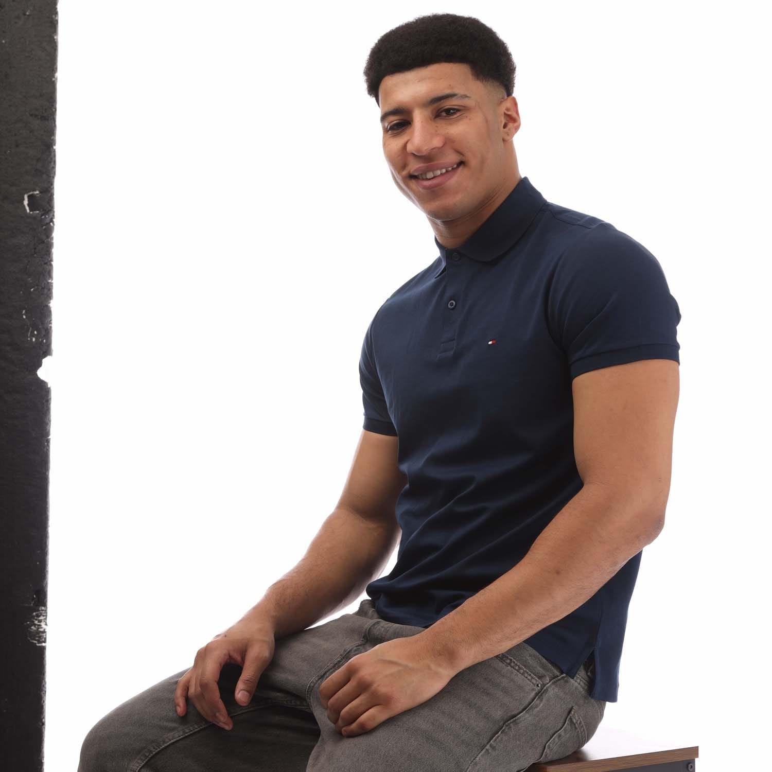 Blue - Tommy Hilfiger - Regular-Fit Polo Shirt - 4