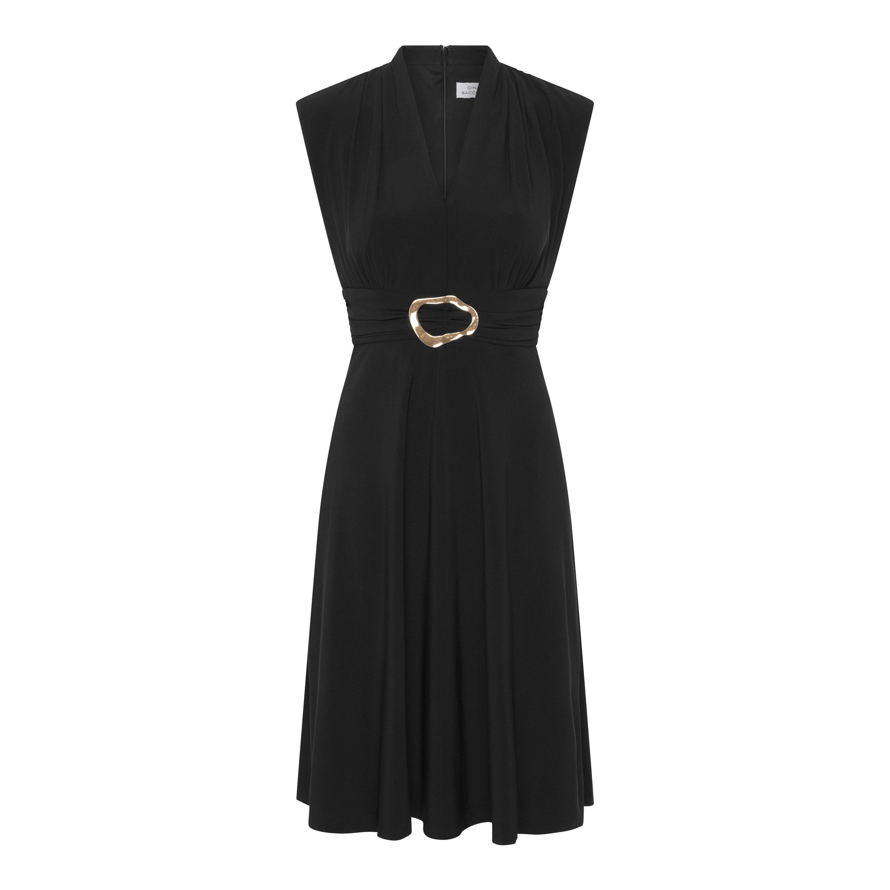 Black - Gina Bacconi - Suri Sleeveless Dress - 4