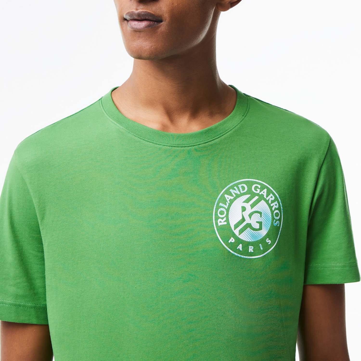 Green - Lacoste - Roland Garros Edition Logo T-Shirt - 6