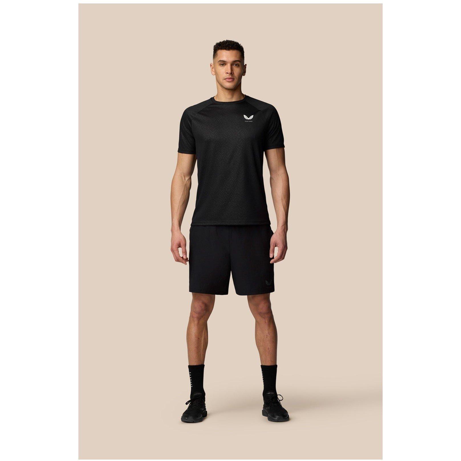 Black/Gunmetal - Castore - Branded Elastic Shorts - 3