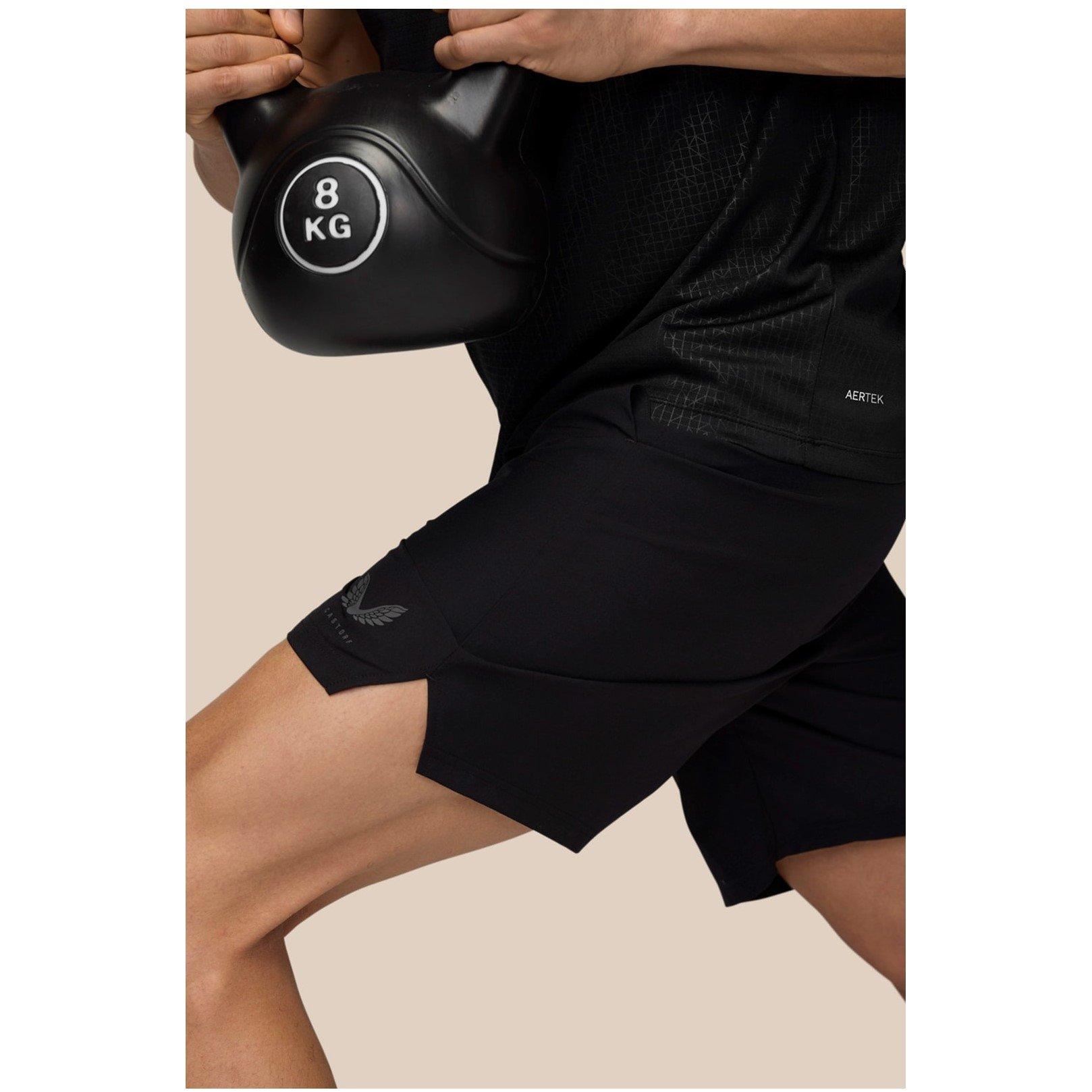 Black/Gunmetal - Castore - Branded Elastic Shorts - 4