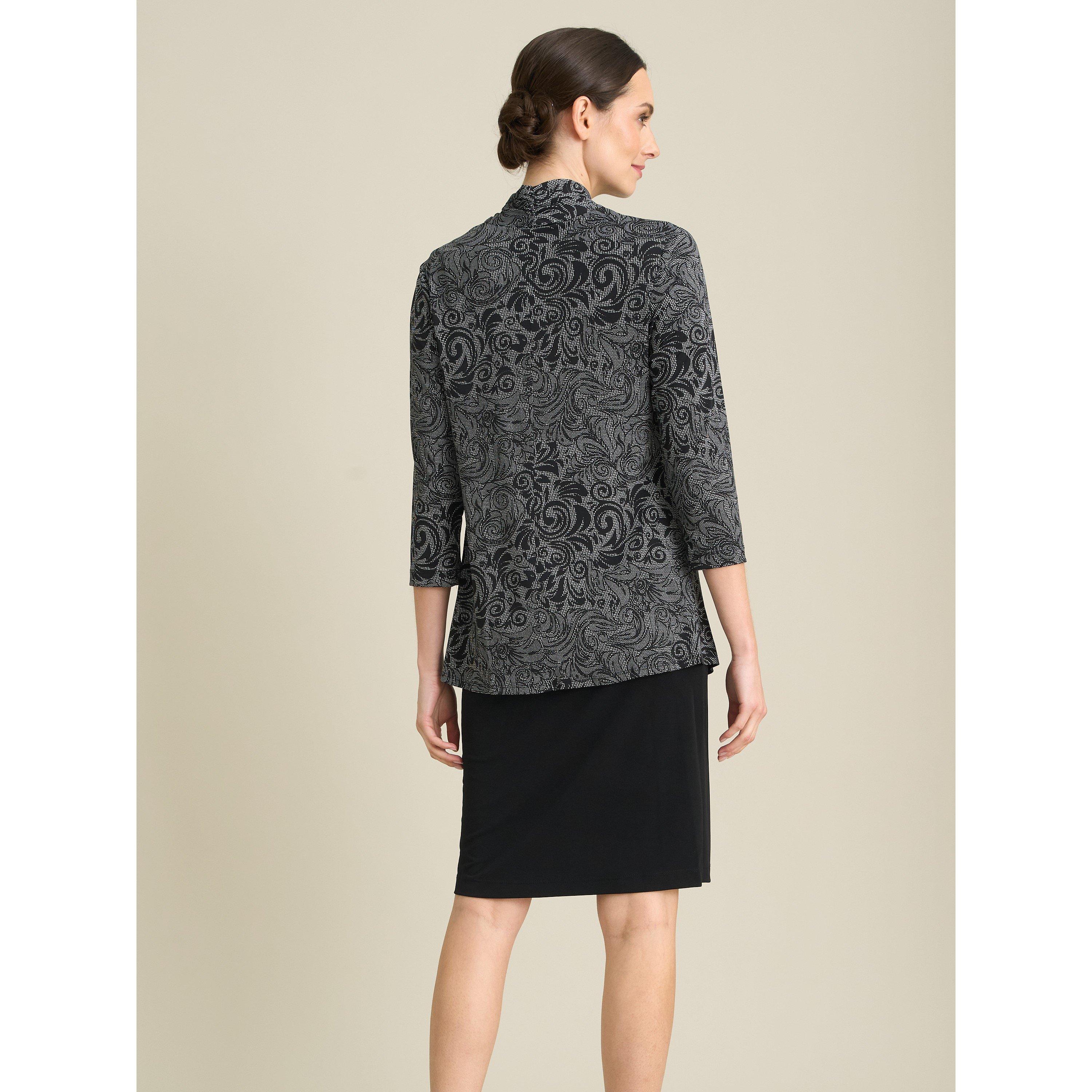 Black - Gina Bacconi - Posy Mock Dress And Jacket - 2