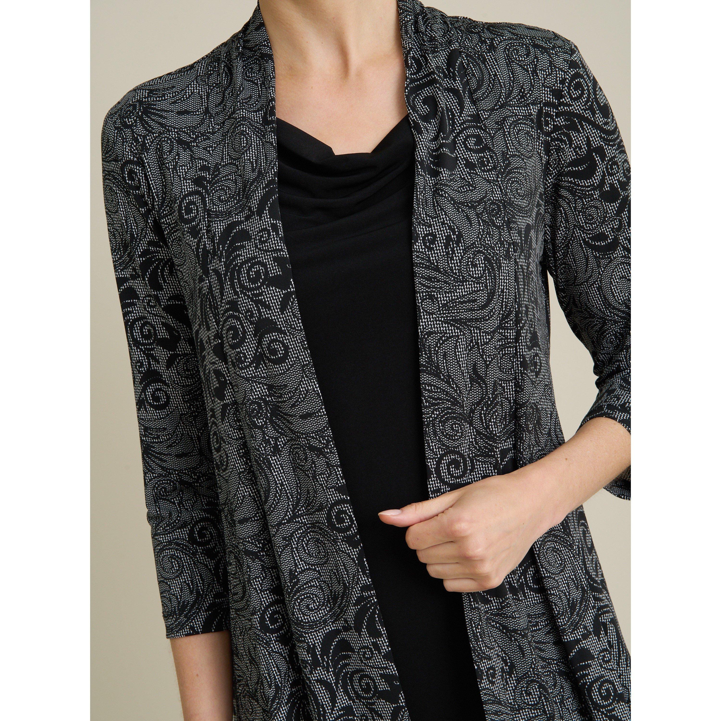Black - Gina Bacconi - Posy Mock Dress And Jacket - 5