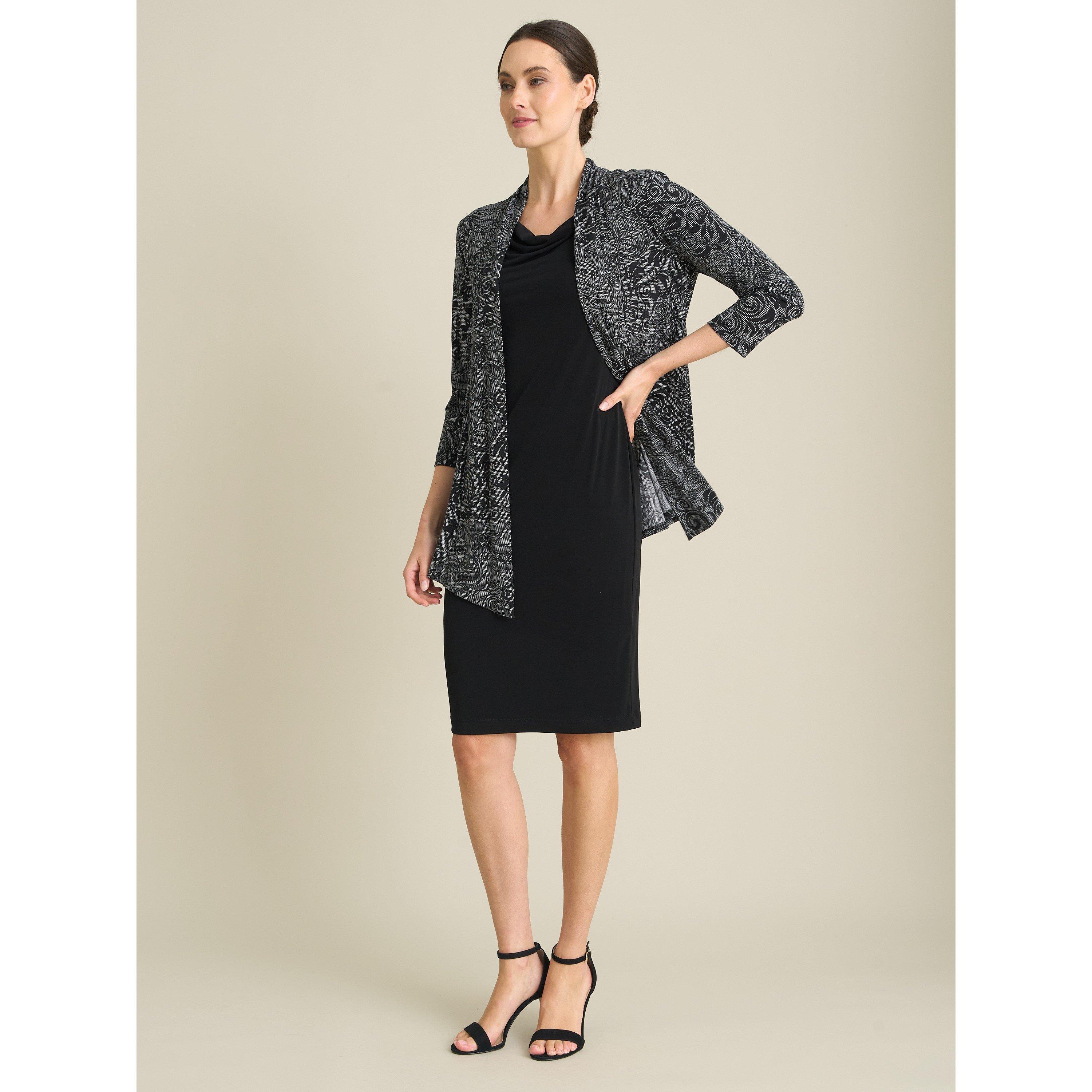 Black - Gina Bacconi - Posy Mock Dress And Jacket - 6