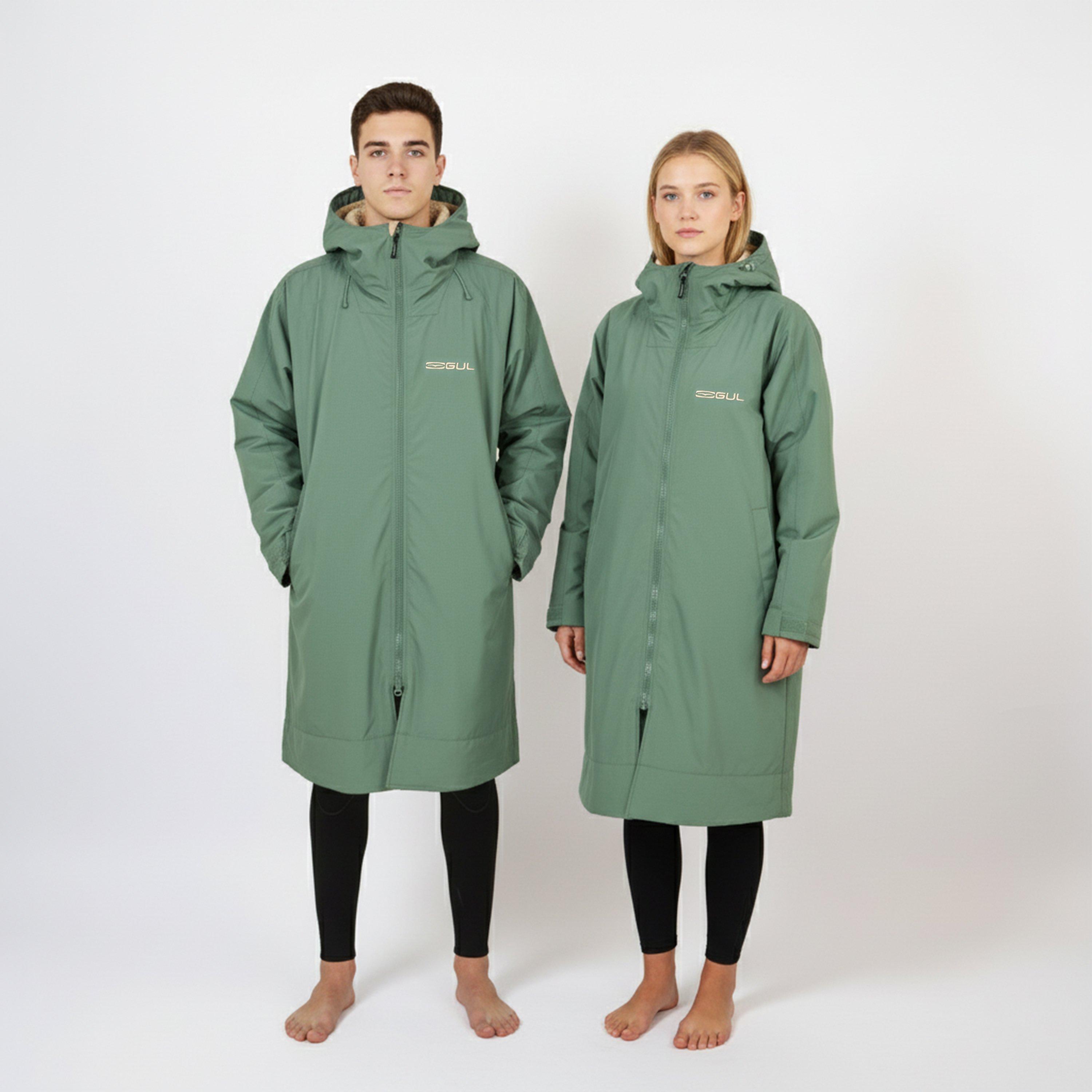 Green/Taupe - Gul - REVOROBE LONG SLEEVE CHANGING ROBE - 2