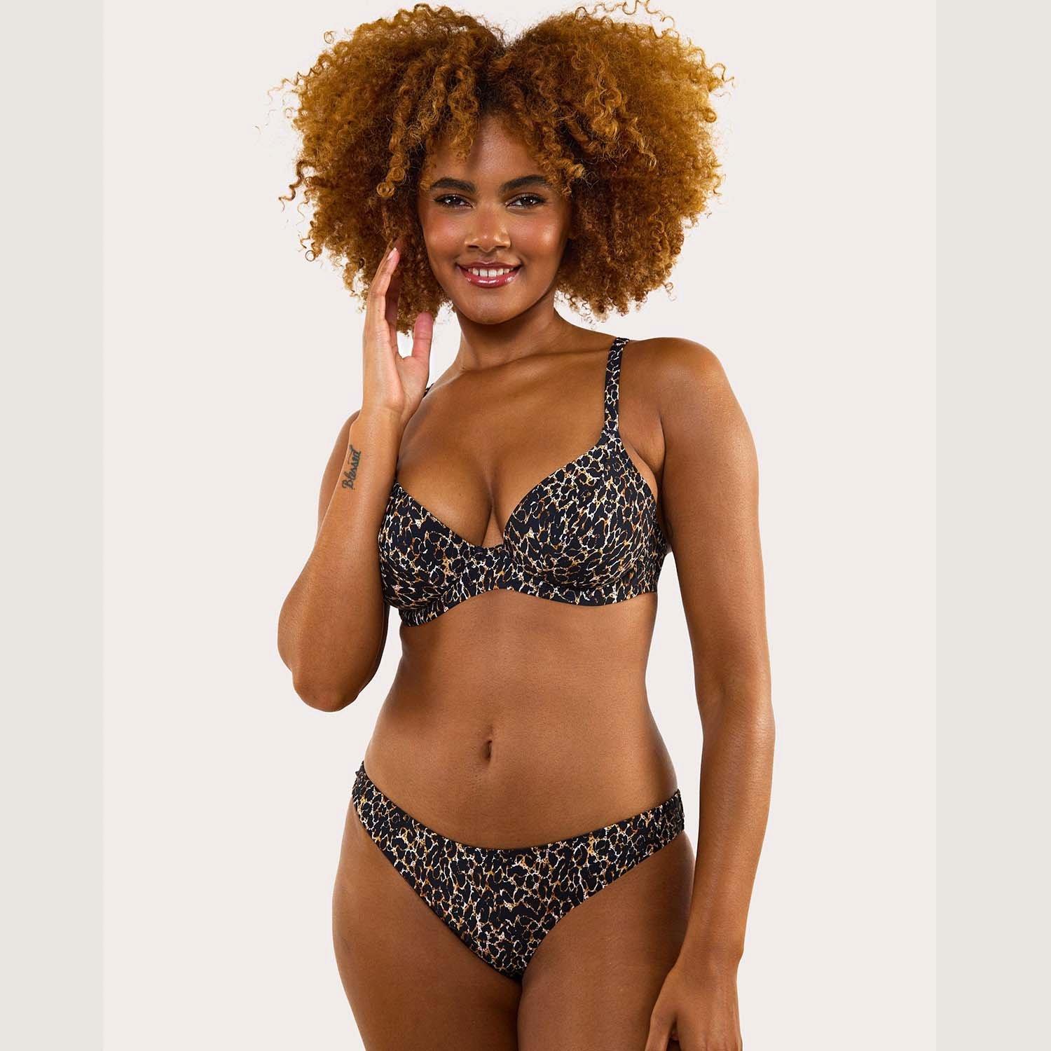 Leopard Print - Wolf and Whistle - Juliet Leopard Print Mix & Match Fuller Bust Plung - 3