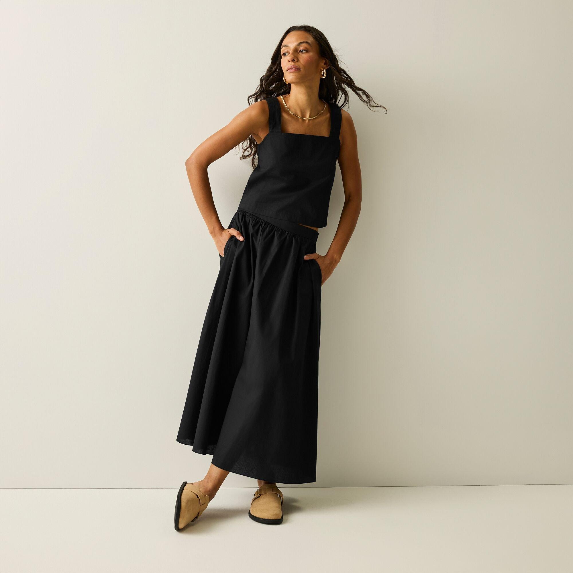 Black - Regatta - Women's Galdana Cotton Midi Skirt - 5