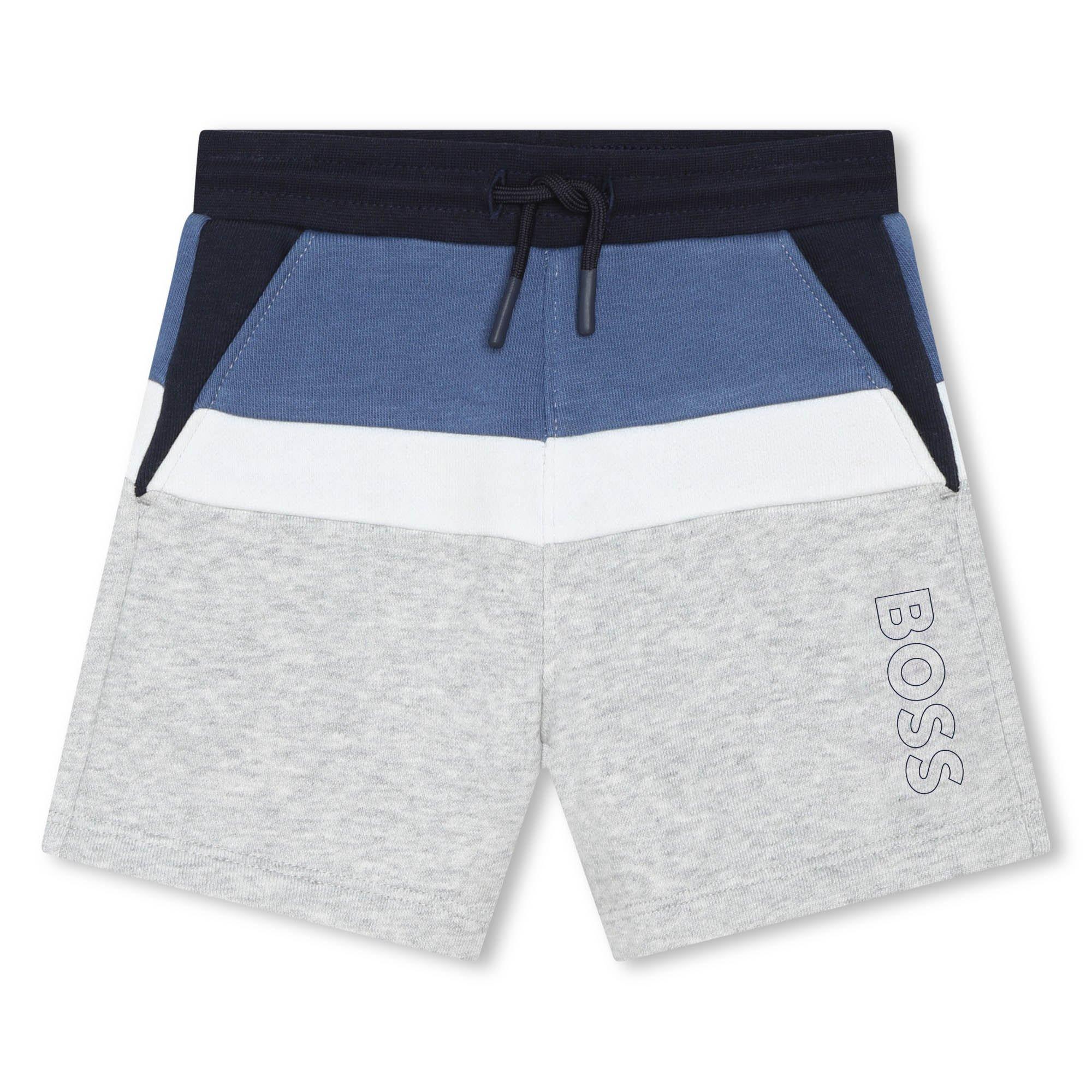 Boss  Kids' Stripe Quick-Drying Swim Shirt - Grey A32 - 9M