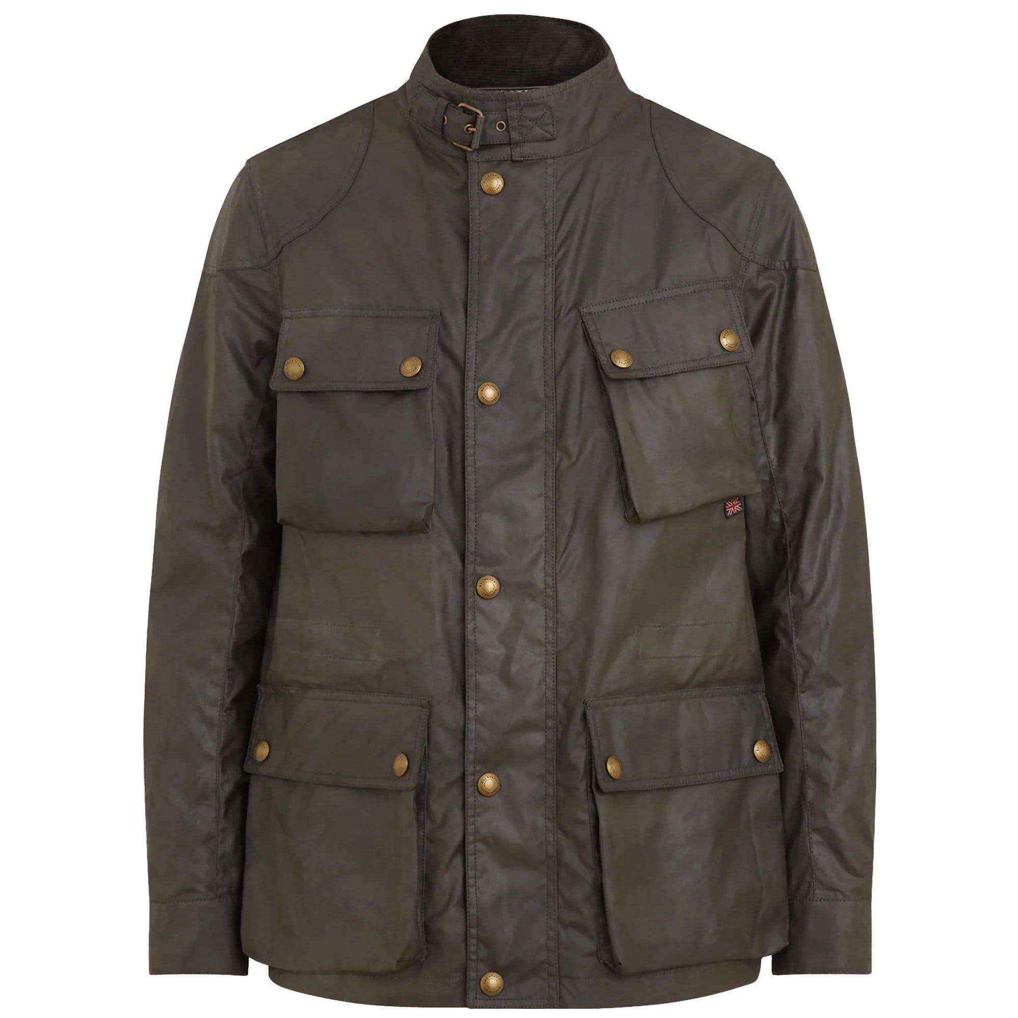Olive - Belstaff - Waxed Cotton Fieldmaster Jacket - 1