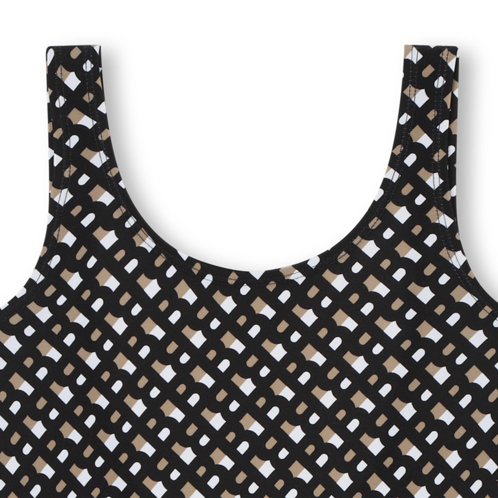 Blk/Brn M13 - Boss - Kids Logo Swimsuit, Logo Design - 3