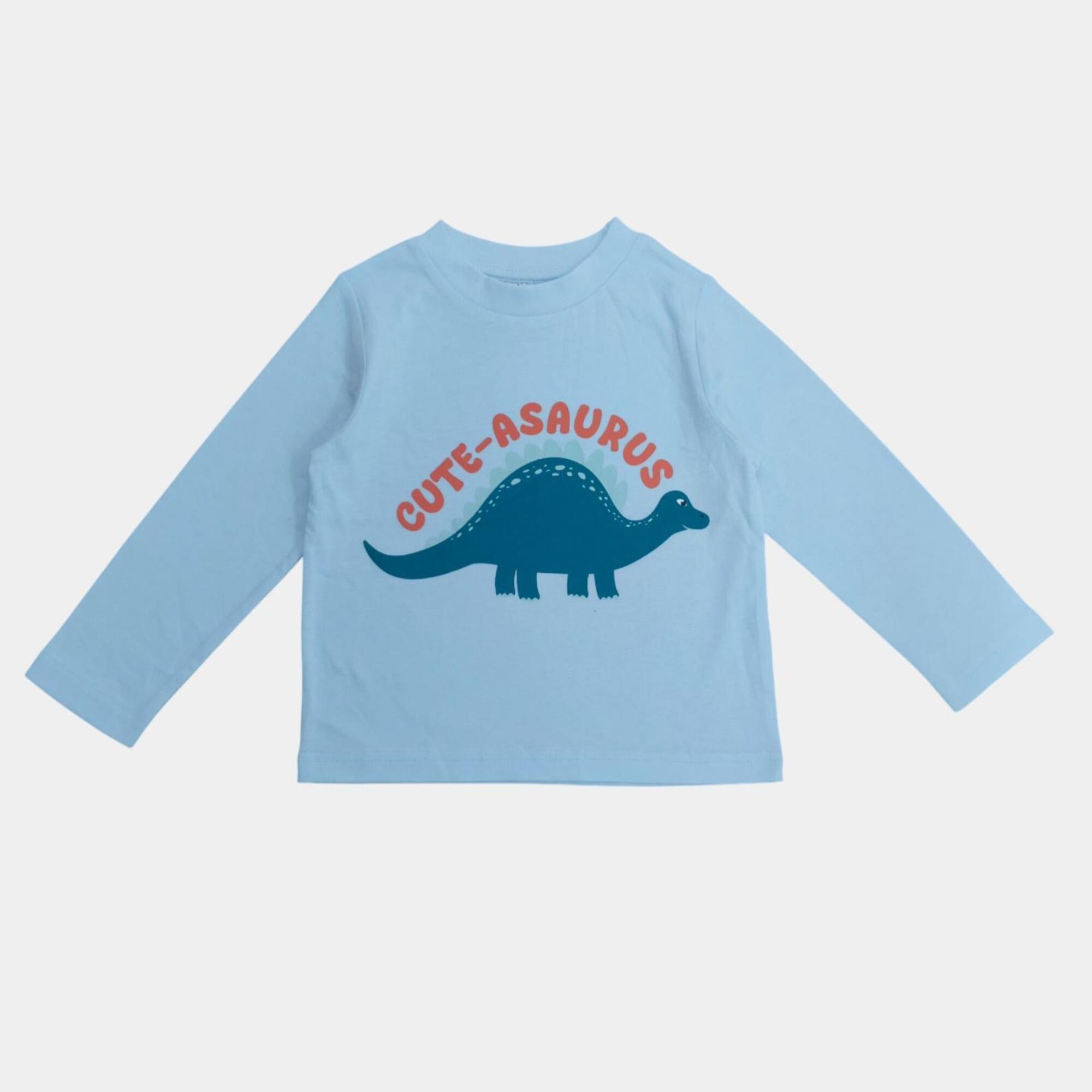 Dino - Star - 3 Pack Cotton Long Sleeve Pyjama Sets - 7