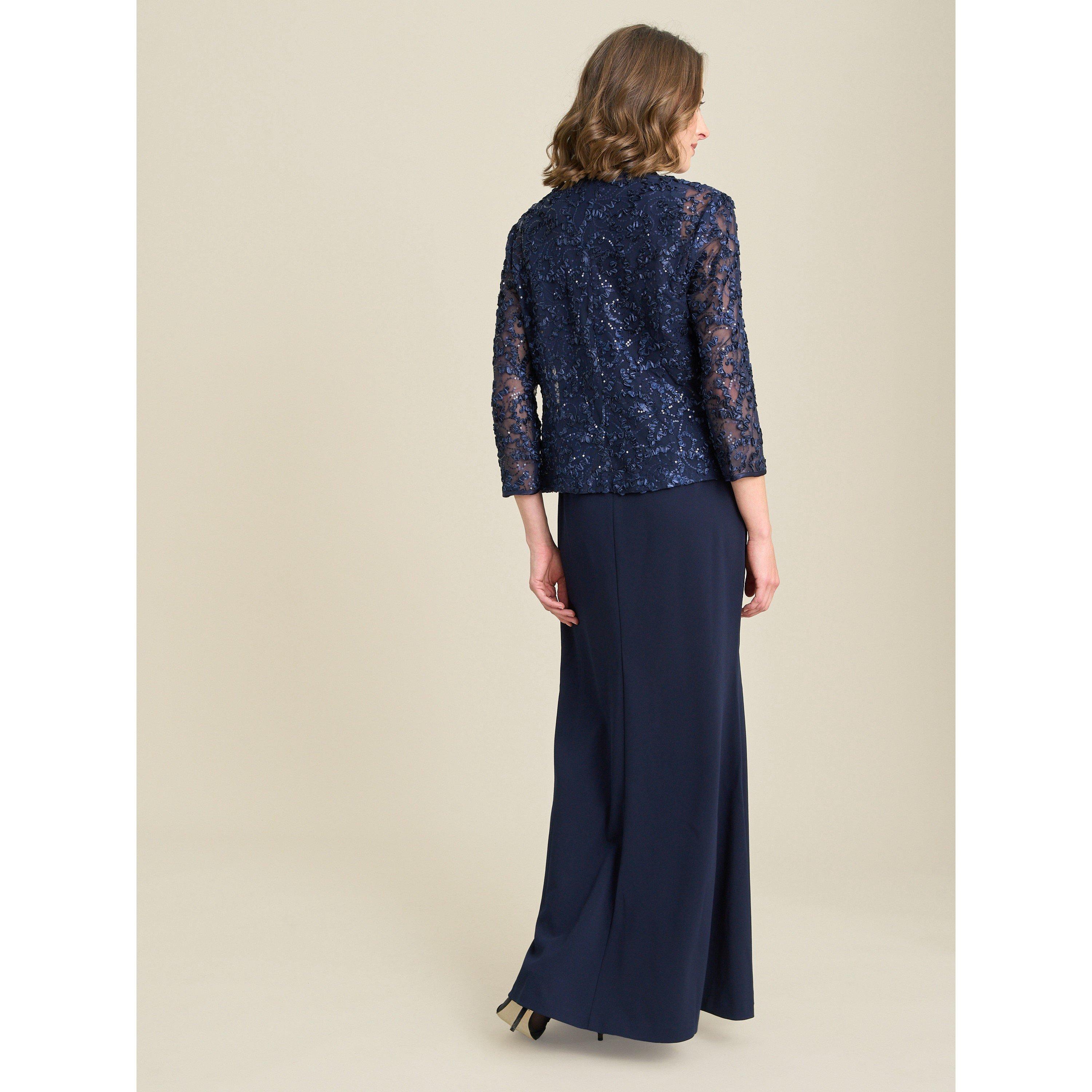 Navy - Gina Bacconi - Rayla Maxi Dress And Jacket - 2