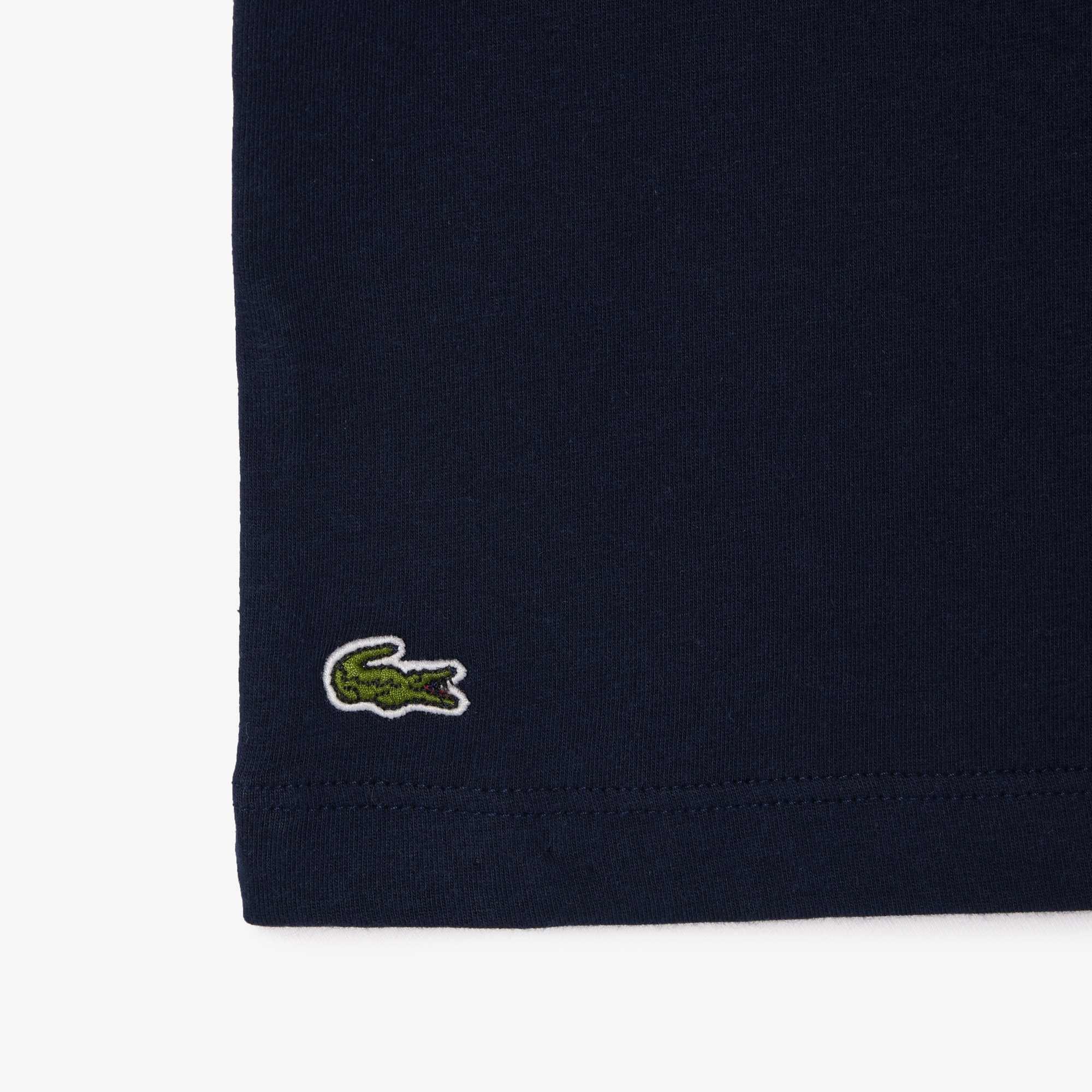 Navy 116 - Lacoste - Relaxed Fit Lacoste Print Cotton T-Shirt - 4