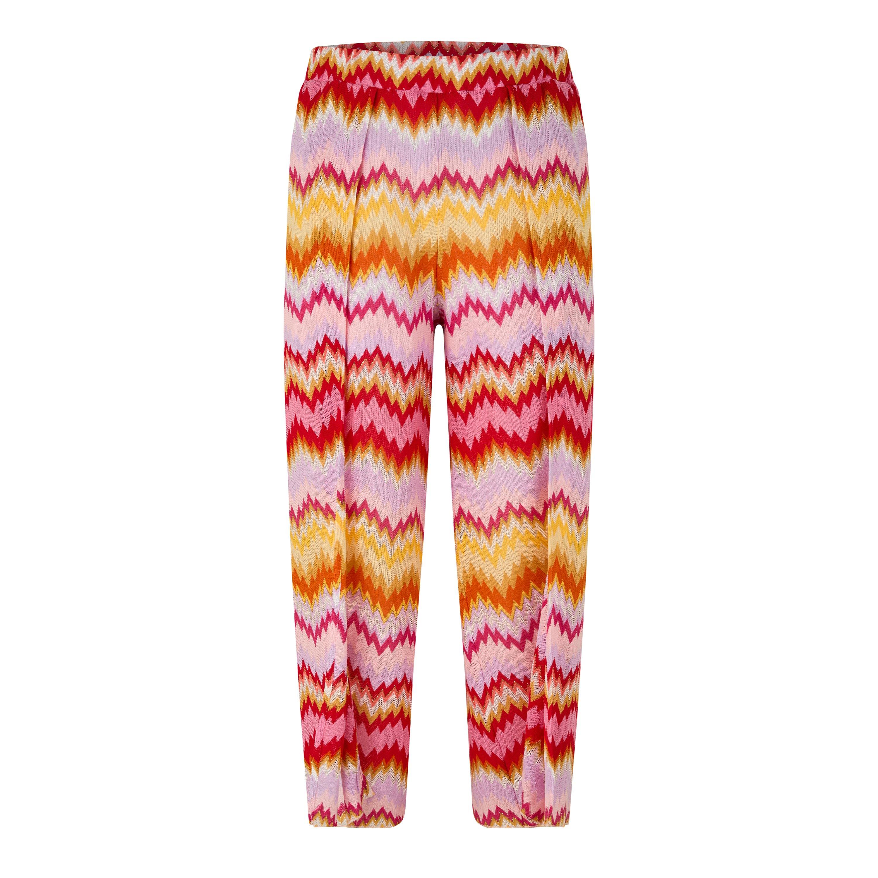 Missoni Kids' Zig Zag Palazzo Trousers - 999OR - Size 14Y