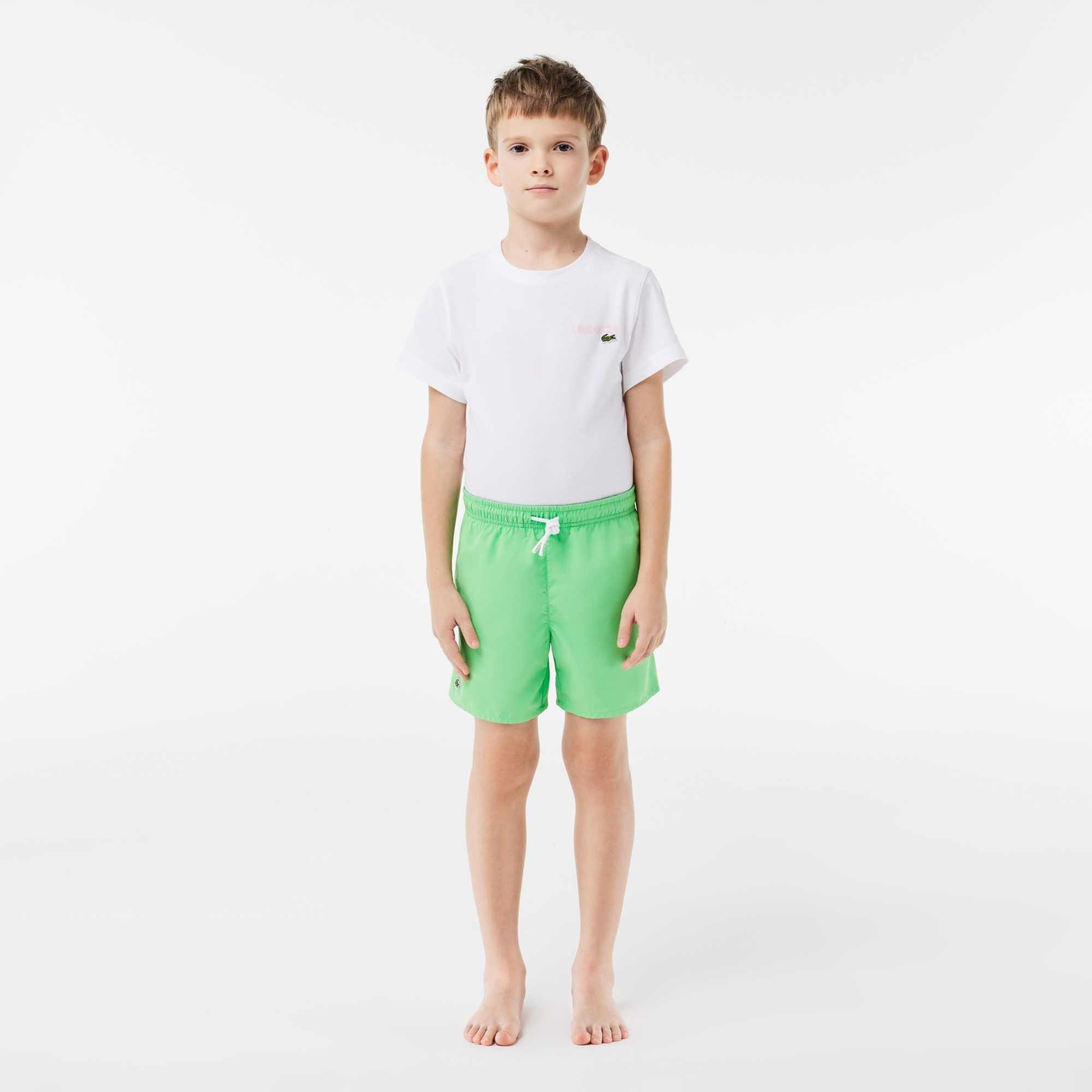 Grøn ING - Lacoste - Solid Swim Shorts Juniors - 2
