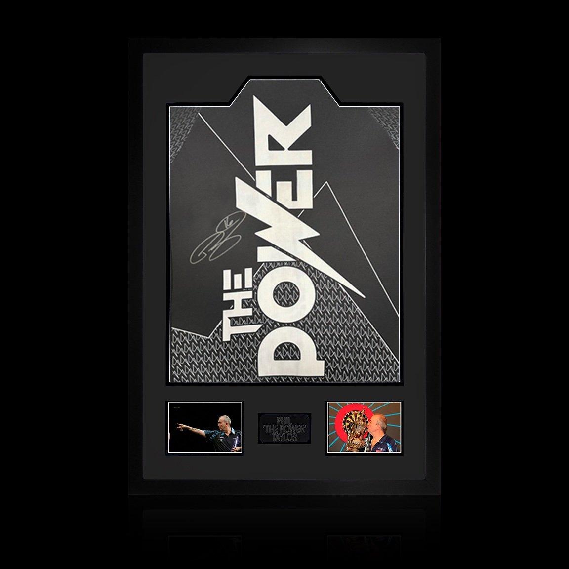 Purple - The Fan Cave - Phil Taylor Signed Shirt Premium Frame - 1