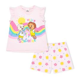 Character Cocomelon Frill Sleeve Vest Pj Set