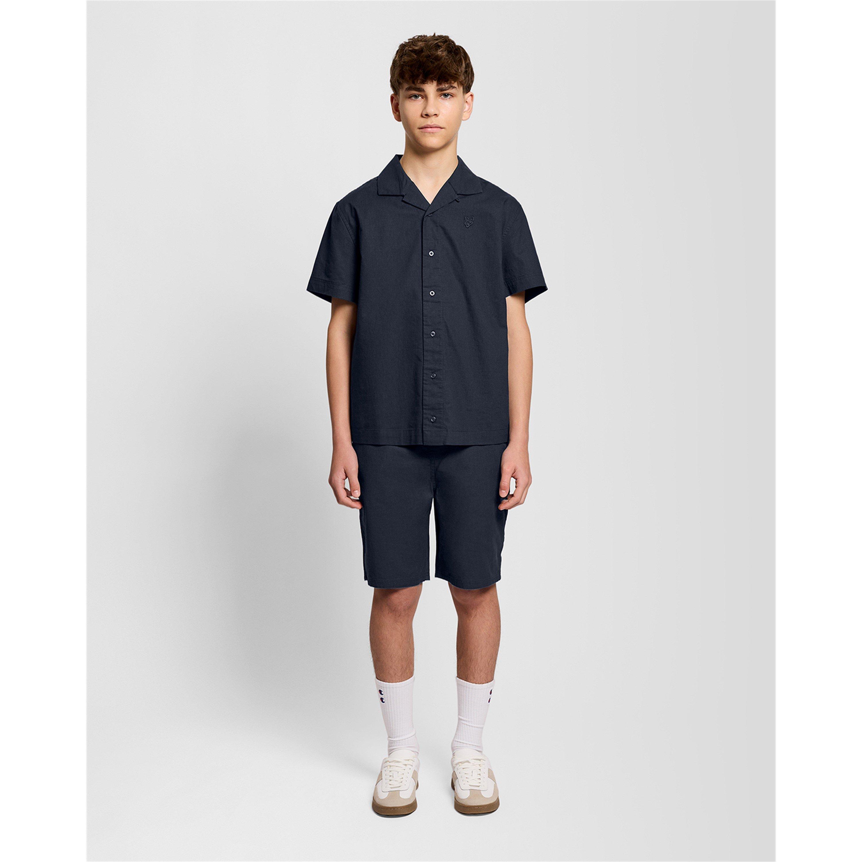 Tamna mornarska Z271 - Lyle and Scott - Lyle Linen Short Jn62 - 5